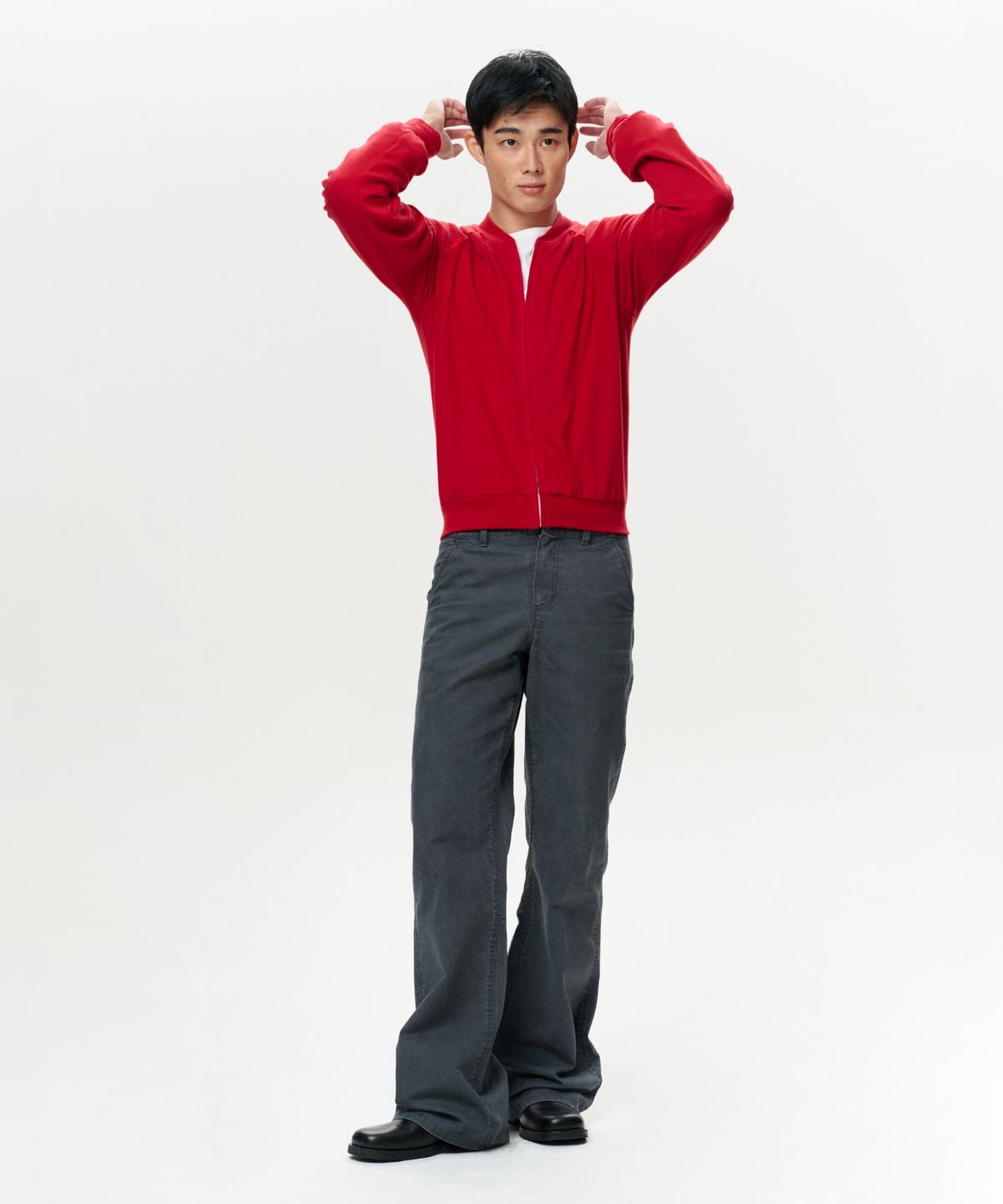 이알에이(ERA) MEN ERA RAGLAN JERSEY ZIP-UP - RUBY
