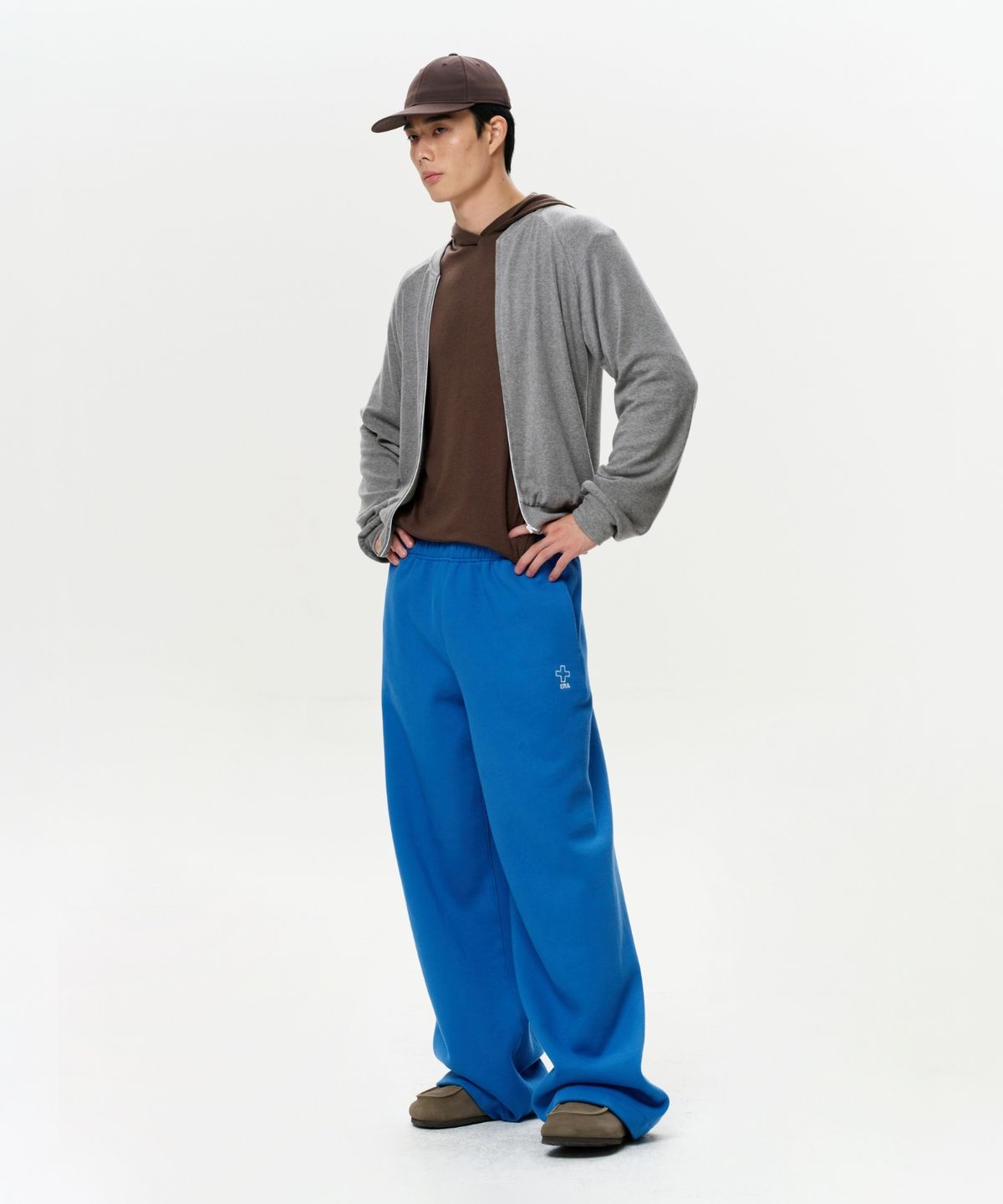 이알에이(ERA) MEN ERA RAGLAN JERSEY ZIP-UP - CLOUD