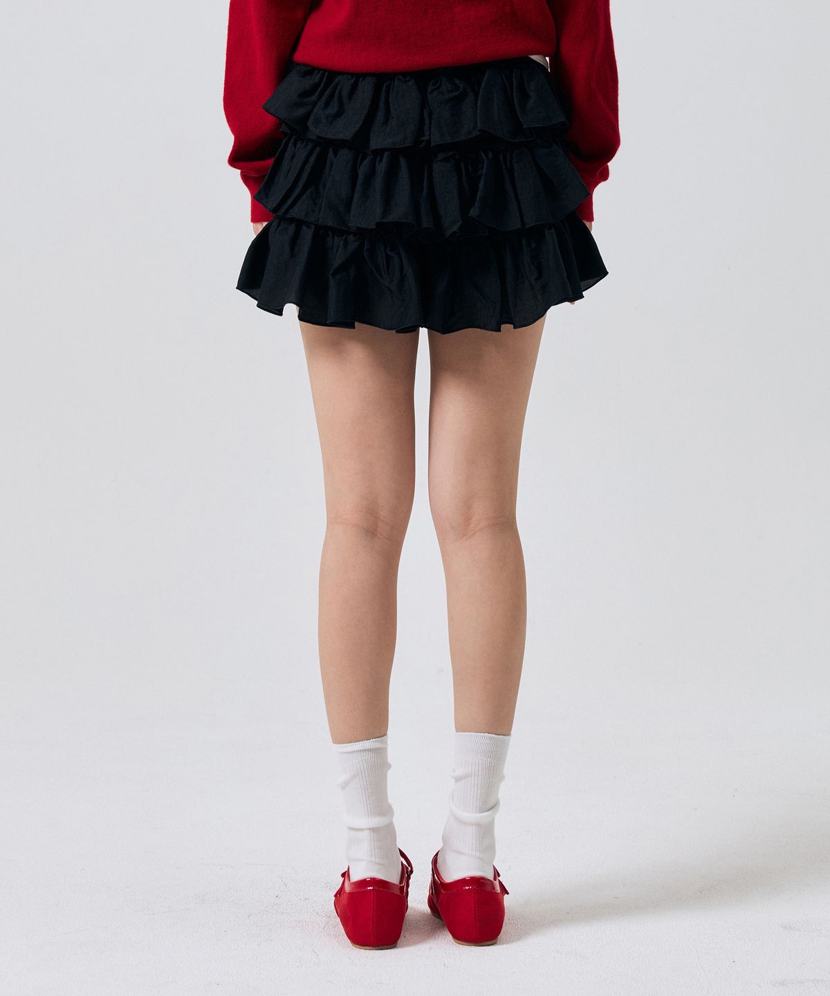 아리킴(ARIKIM) IVY MINI CANCAN SKIRT PANTS / BLACK