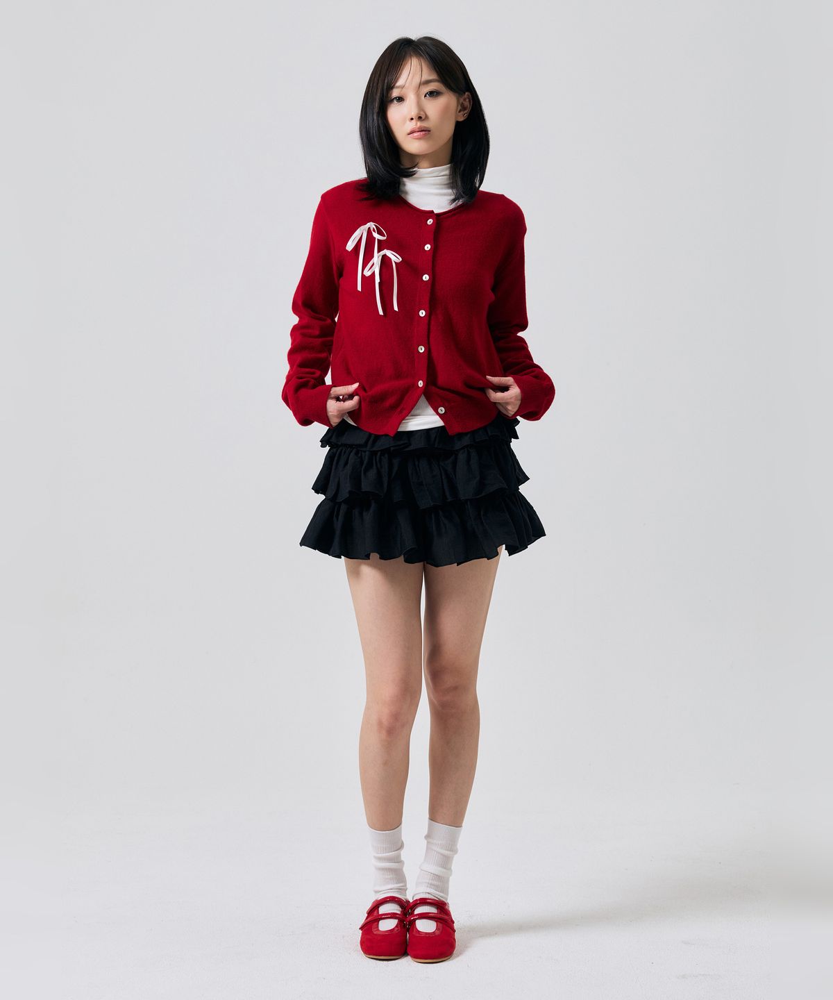 아리킴(ARIKIM) IVY MINI CANCAN SKIRT PANTS / BLACK