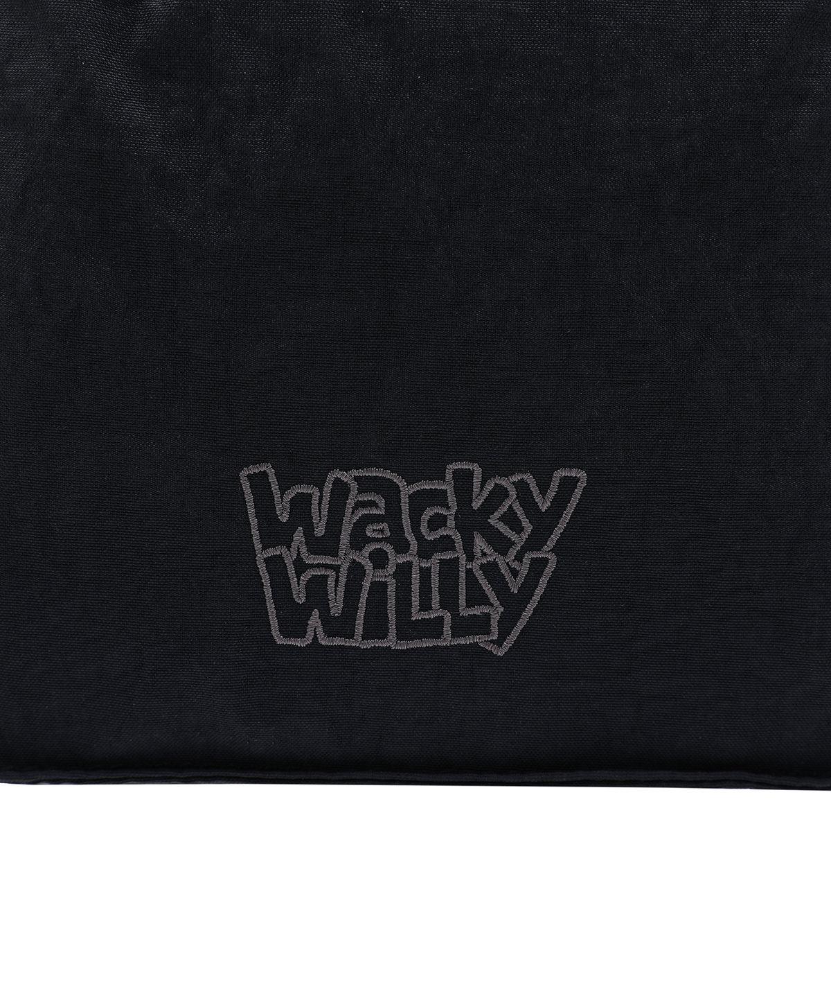와키윌리(WACKY WILLY) 유니 원포켓 미니 크로스백 블랙