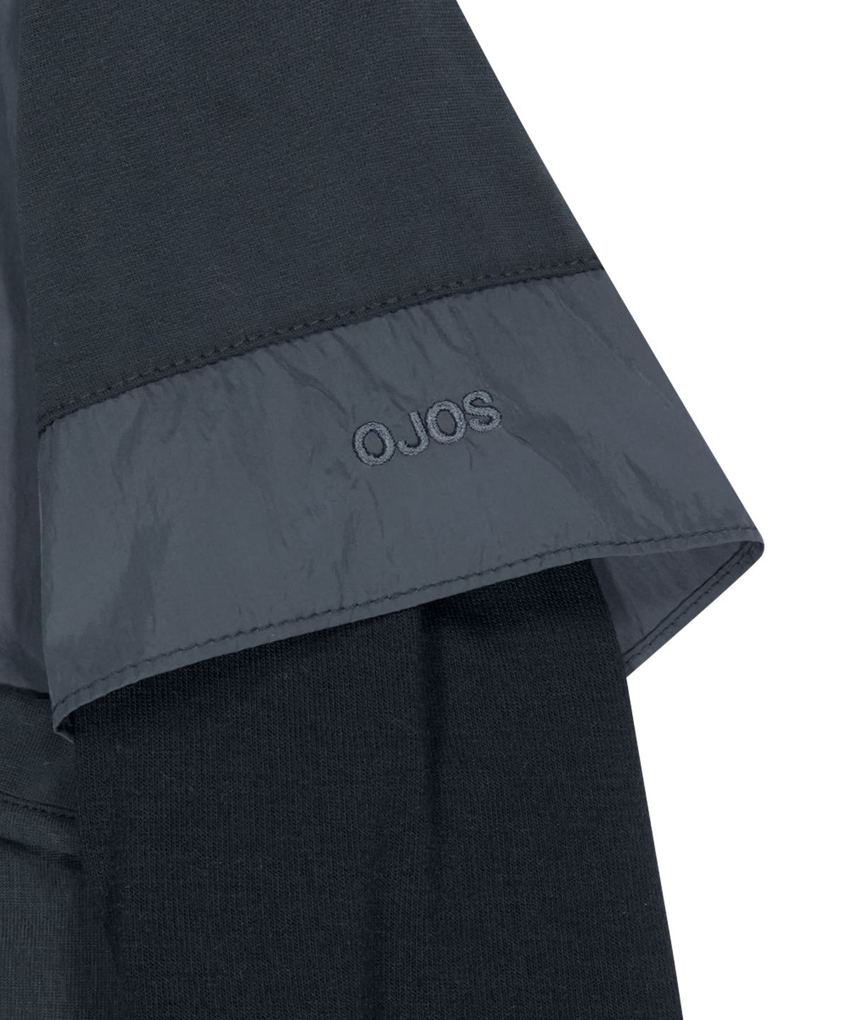 오호스(OJOS) Double-Layered Long Sleeve Top / Black