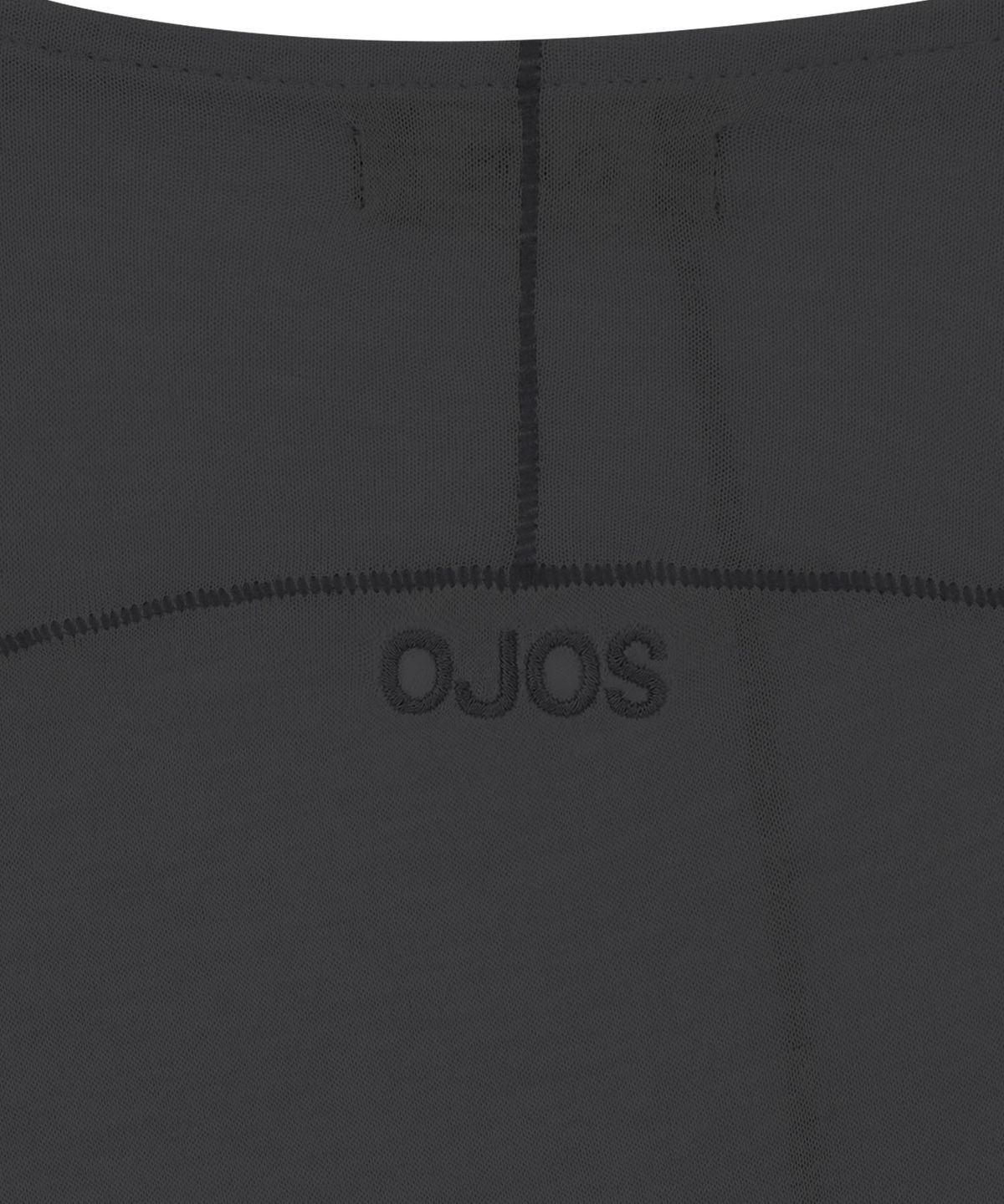 오호스(OJOS) Strap Flatseam Long Sleeve Top / Charcoal