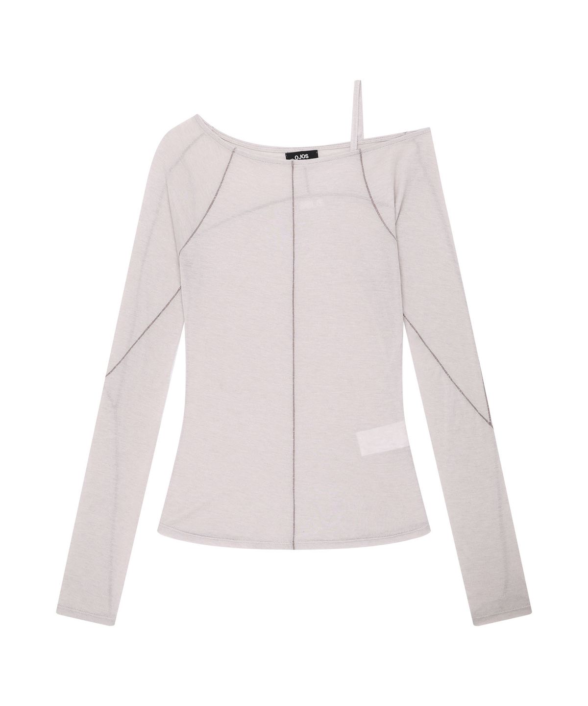오호스(OJOS) Strap Flatseam Long Sleeve Top / Grey