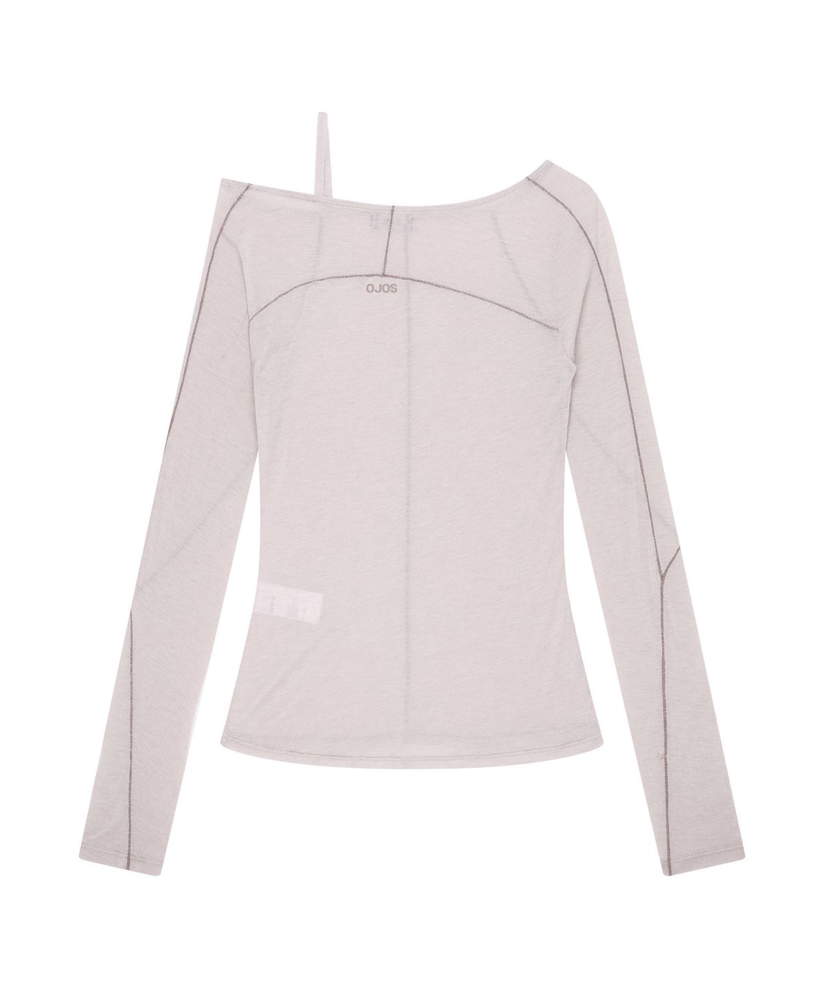 오호스(OJOS) Strap Flatseam Long Sleeve Top / Grey