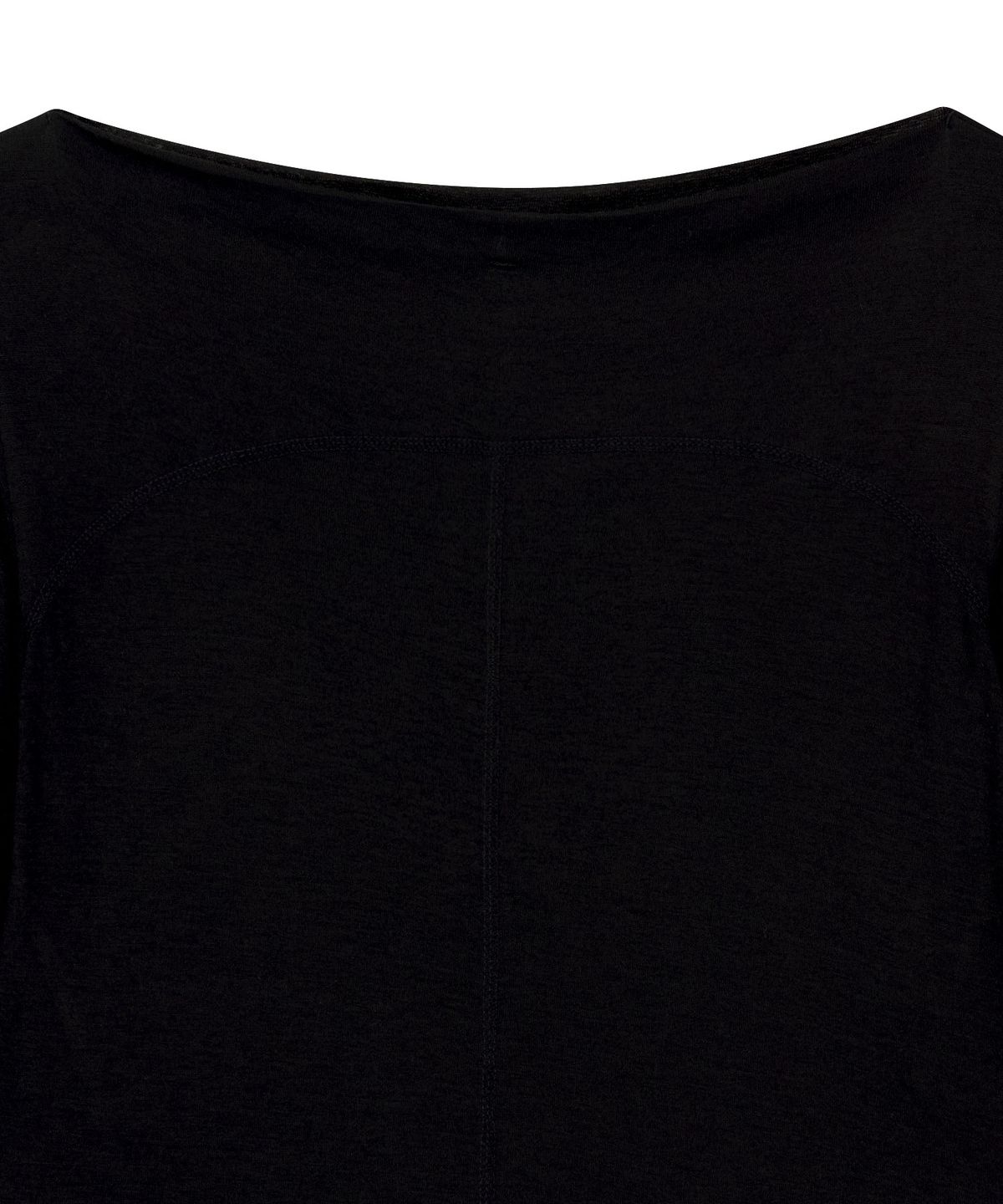 오호스(OJOS) Curved Cut Layered Tee / Black