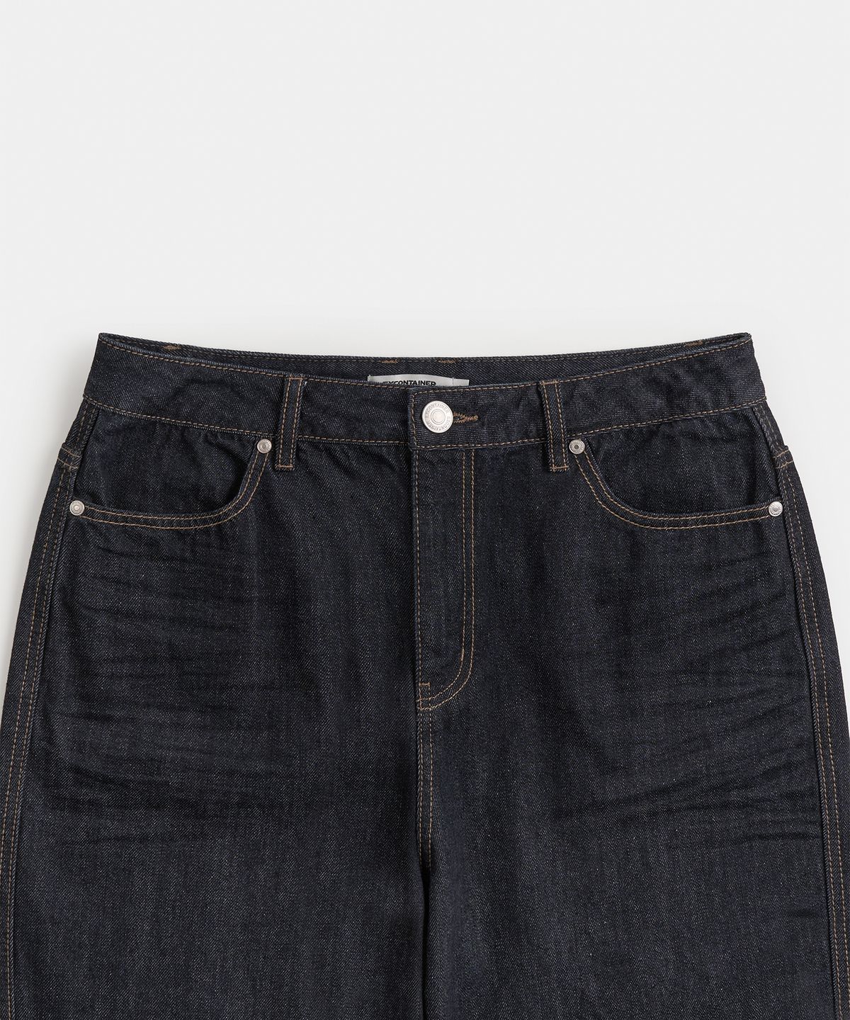 엑스컨테이너(EXCONTAINER) 엠보 레귤러 데님 팬츠 (INDIGO)