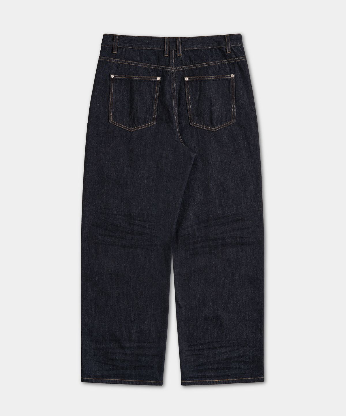 엑스컨테이너(EXCONTAINER) 엠보 레귤러 데님 팬츠 (INDIGO)
