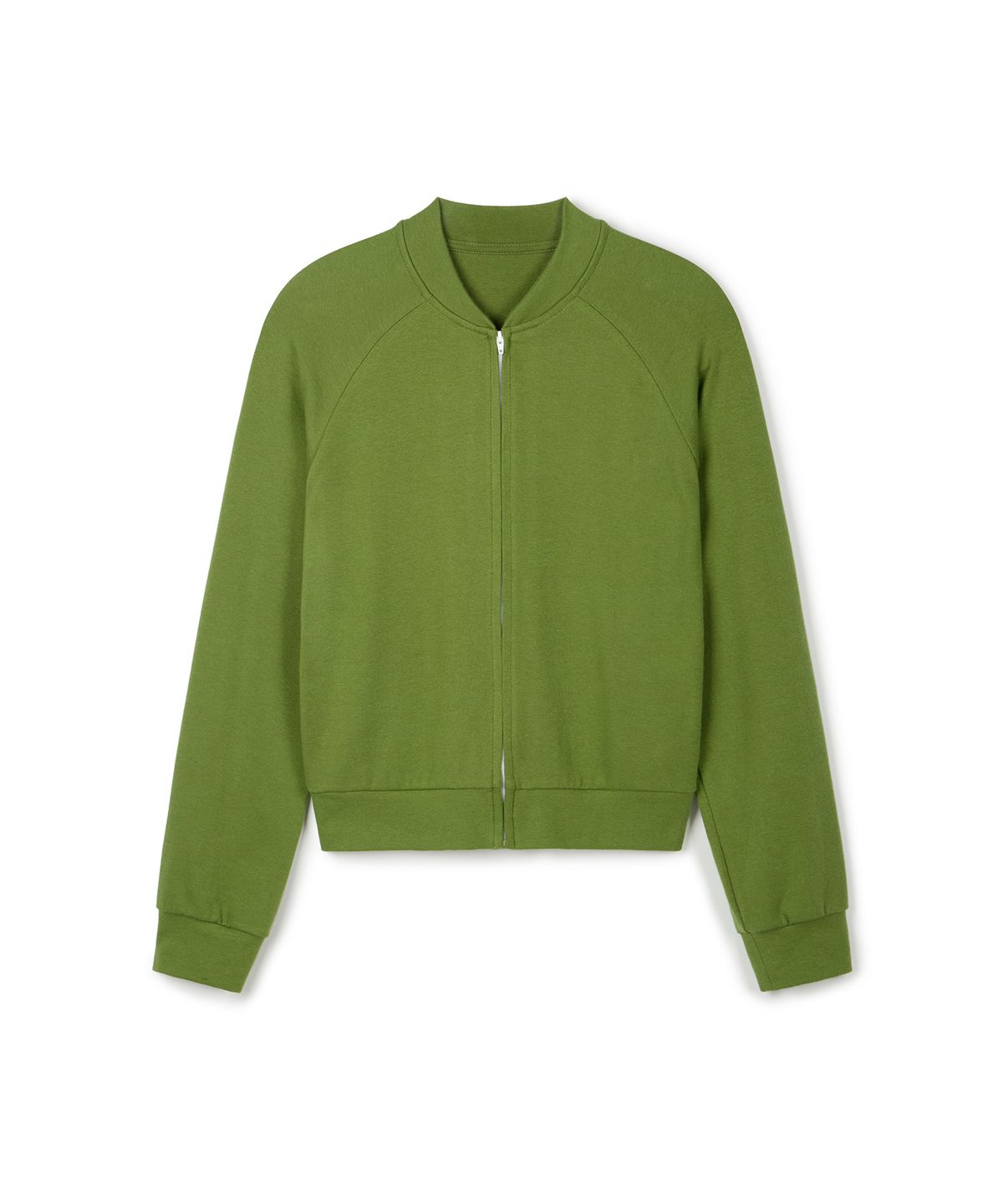 이알에이(ERA) WOMEN ERA RAGLAN JERSEY ZIP-UP - MATCHA
