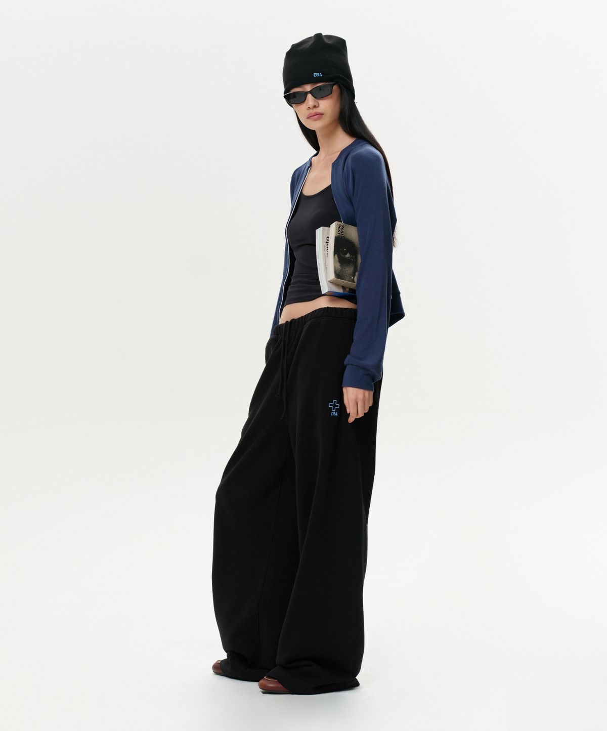 이알에이(ERA) WOMEN ERA RAGLAN JERSEY ZIP-UP - MIDNIGHT