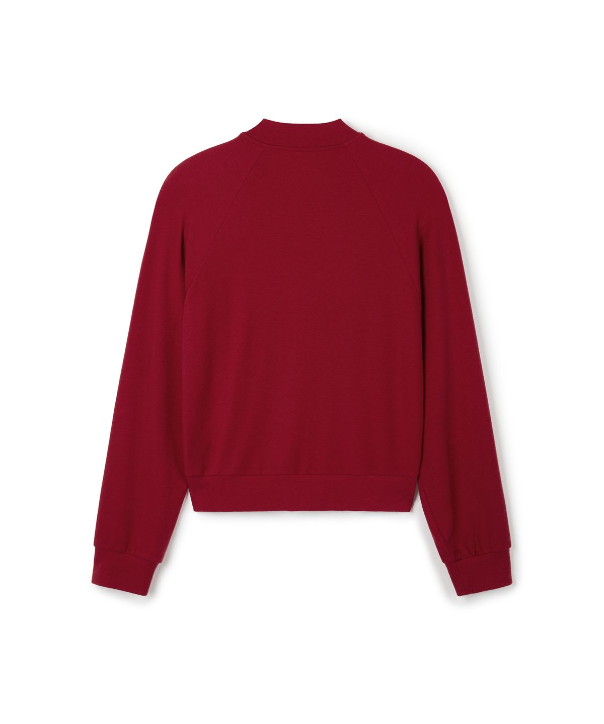 이알에이(ERA) WOMEN ERA RAGLAN JERSEY ZIP-UP - RUBY