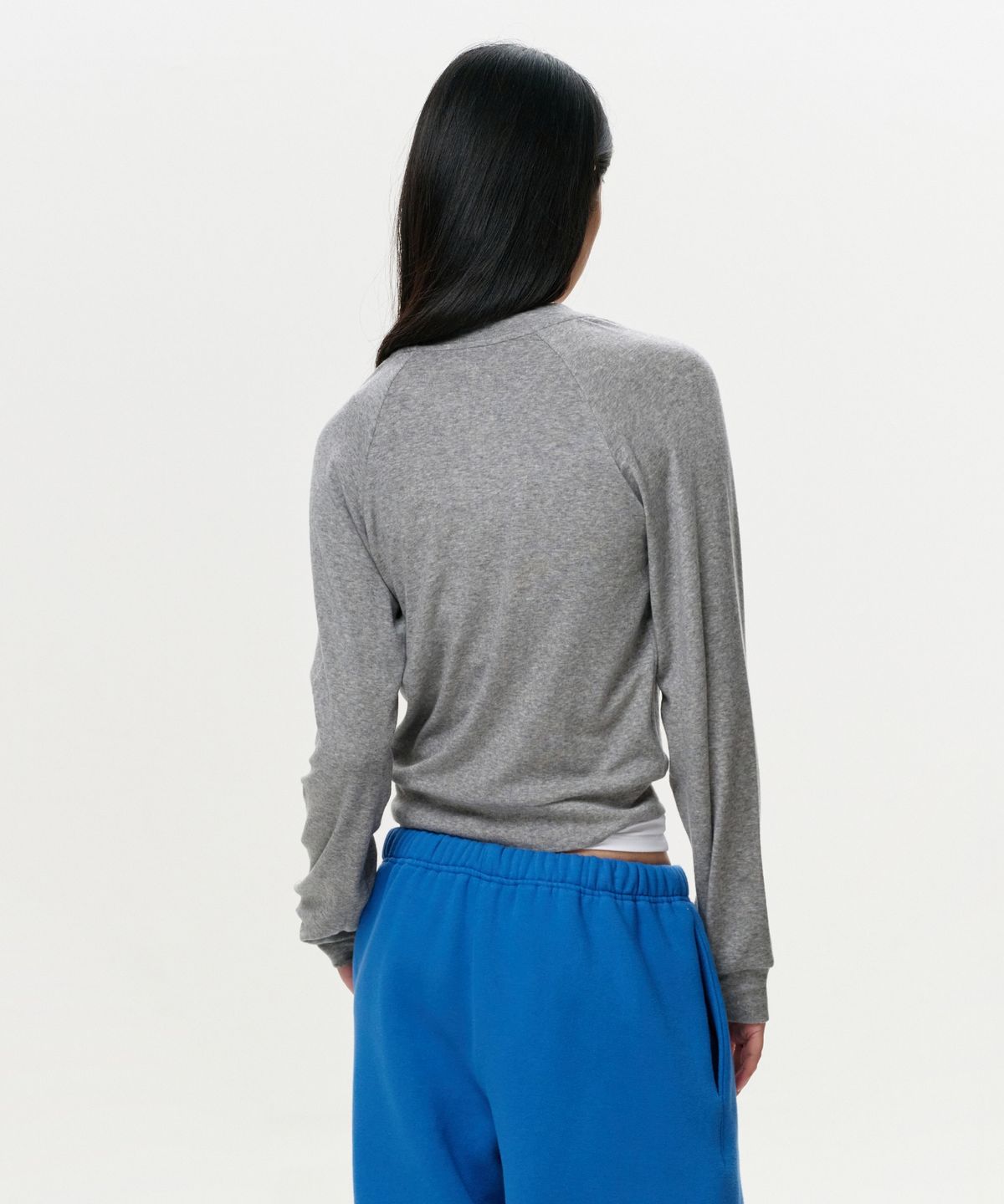 이알에이(ERA) WOMEN ERA RAGLAN JERSEY ZIP-UP - CLOUD