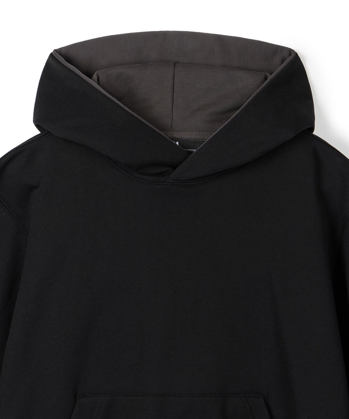 이알에이(ERA) UNISEX ERA COLOR LAYERED HOODIE - BLACK