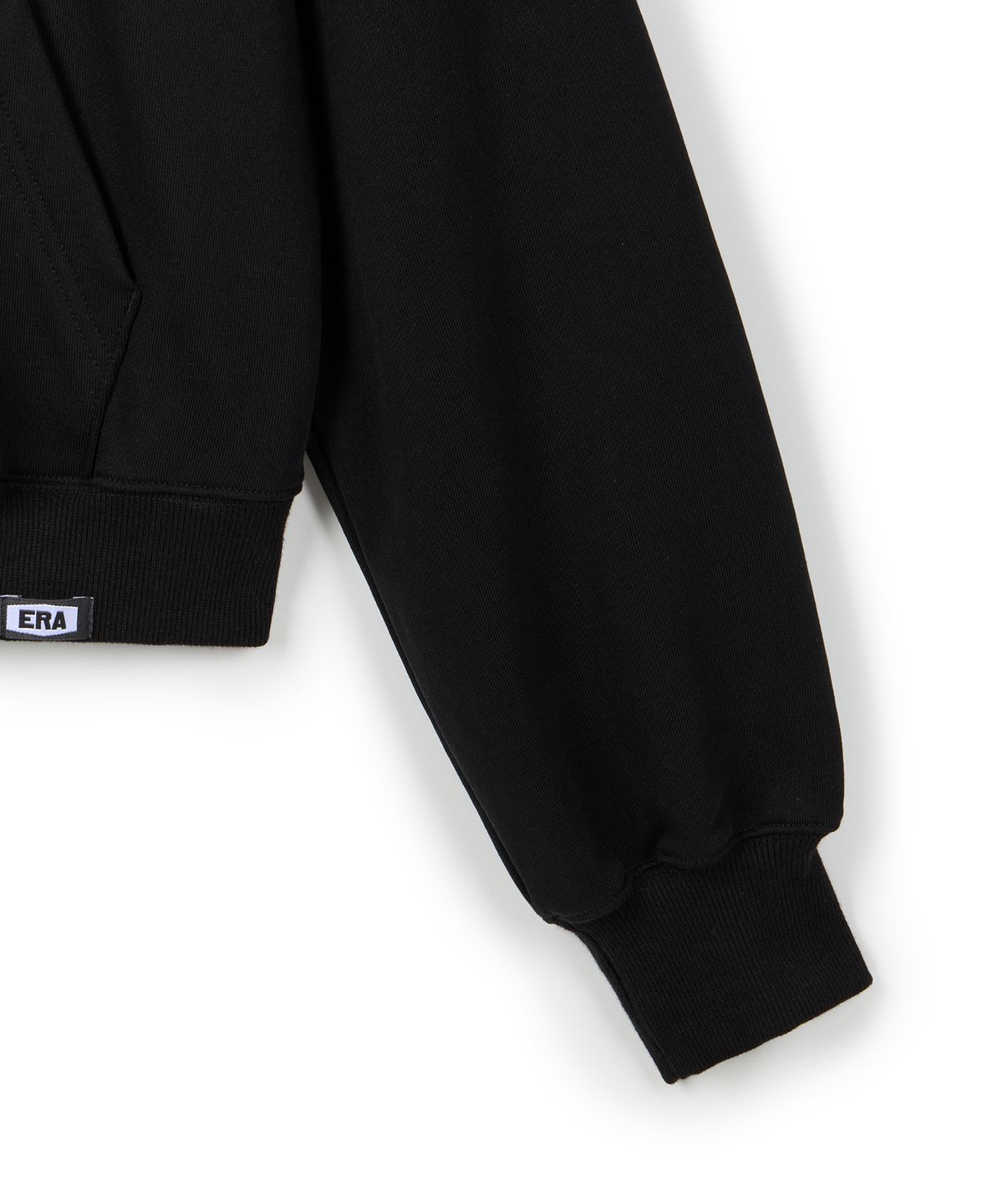이알에이(ERA) UNISEX ERA COLOR LAYERED HOODIE - BLACK