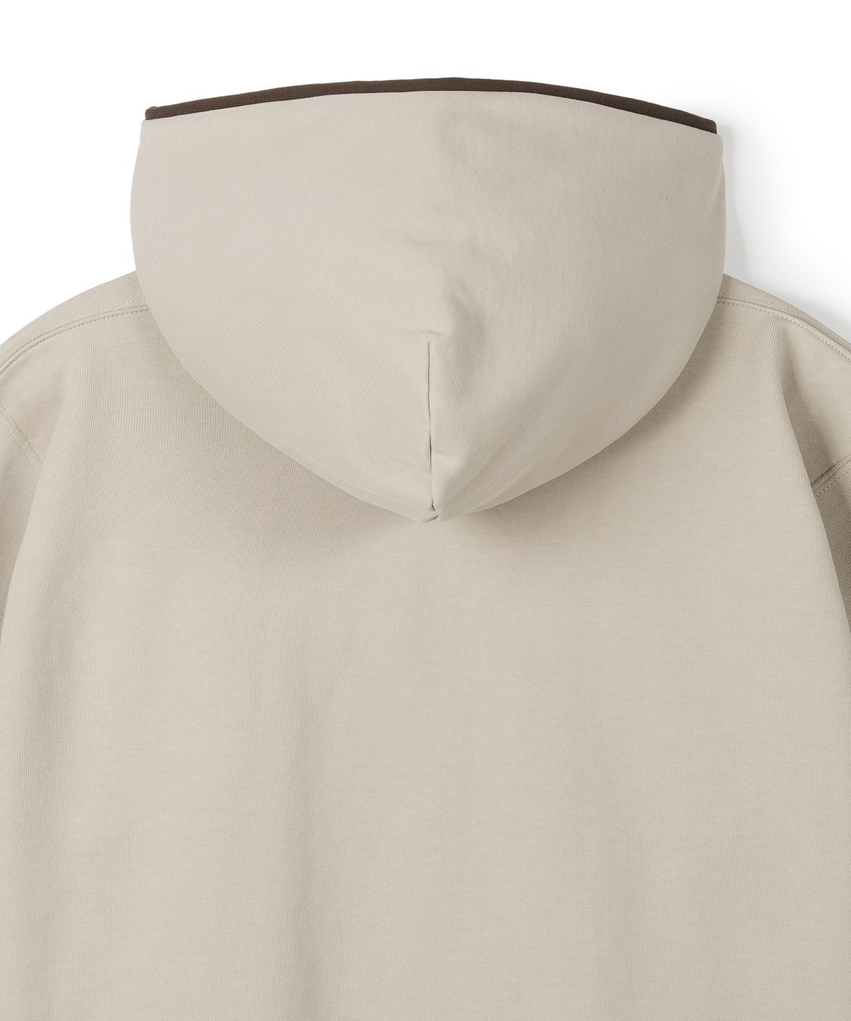 이알에이(ERA) UNISEX ERA COLOR LAYERED HOODIE - OATMEAL