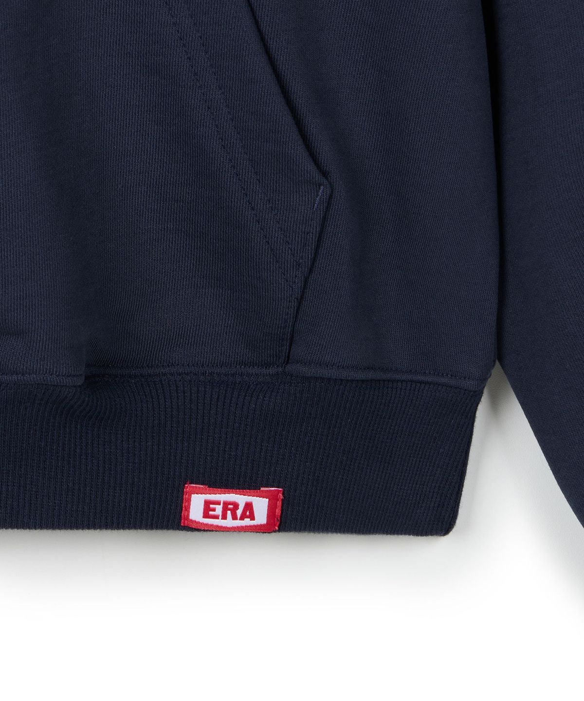 이알에이(ERA) UNISEX ERA COLOR LAYERED HOODIE - NAVY