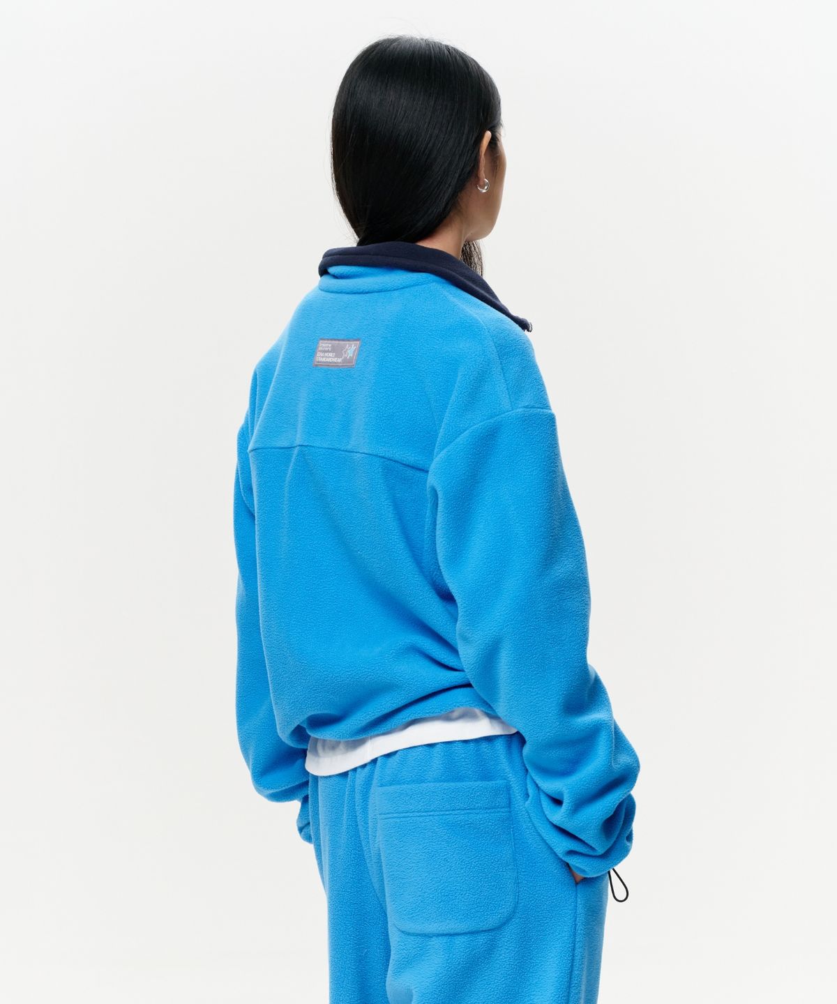 이알에이(ERA) UNISEX ERA POLAR FLEECE ZIP-UP - CAPRI BLUE