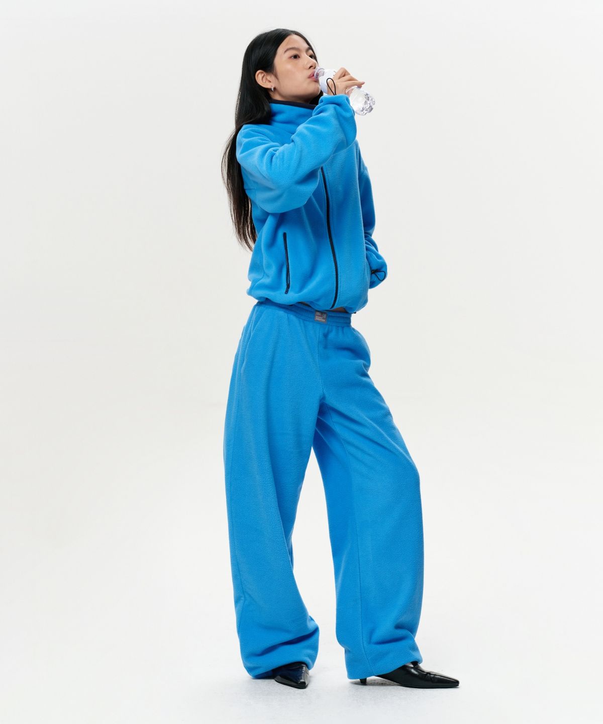 이알에이(ERA) UNISEX ERA POLAR FLEECE ZIP-UP - CAPRI BLUE