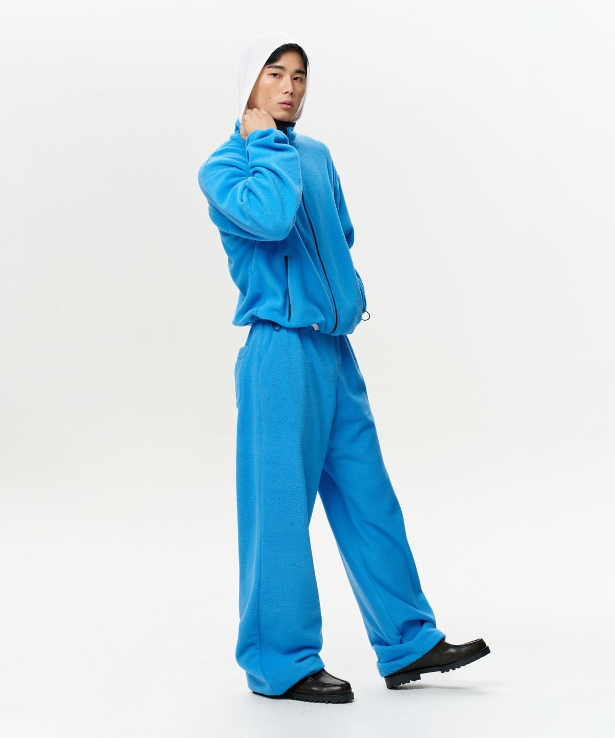 이알에이(ERA) UNISEX ERA POLAR FLEECE ZIP-UP - CAPRI BLUE