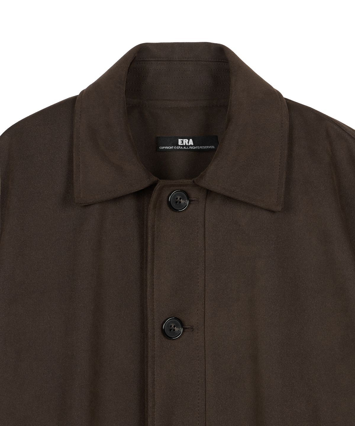 이알에이(ERA) UNISEX ERA FAUX SUEDE SAFARI JACKET - BROWN