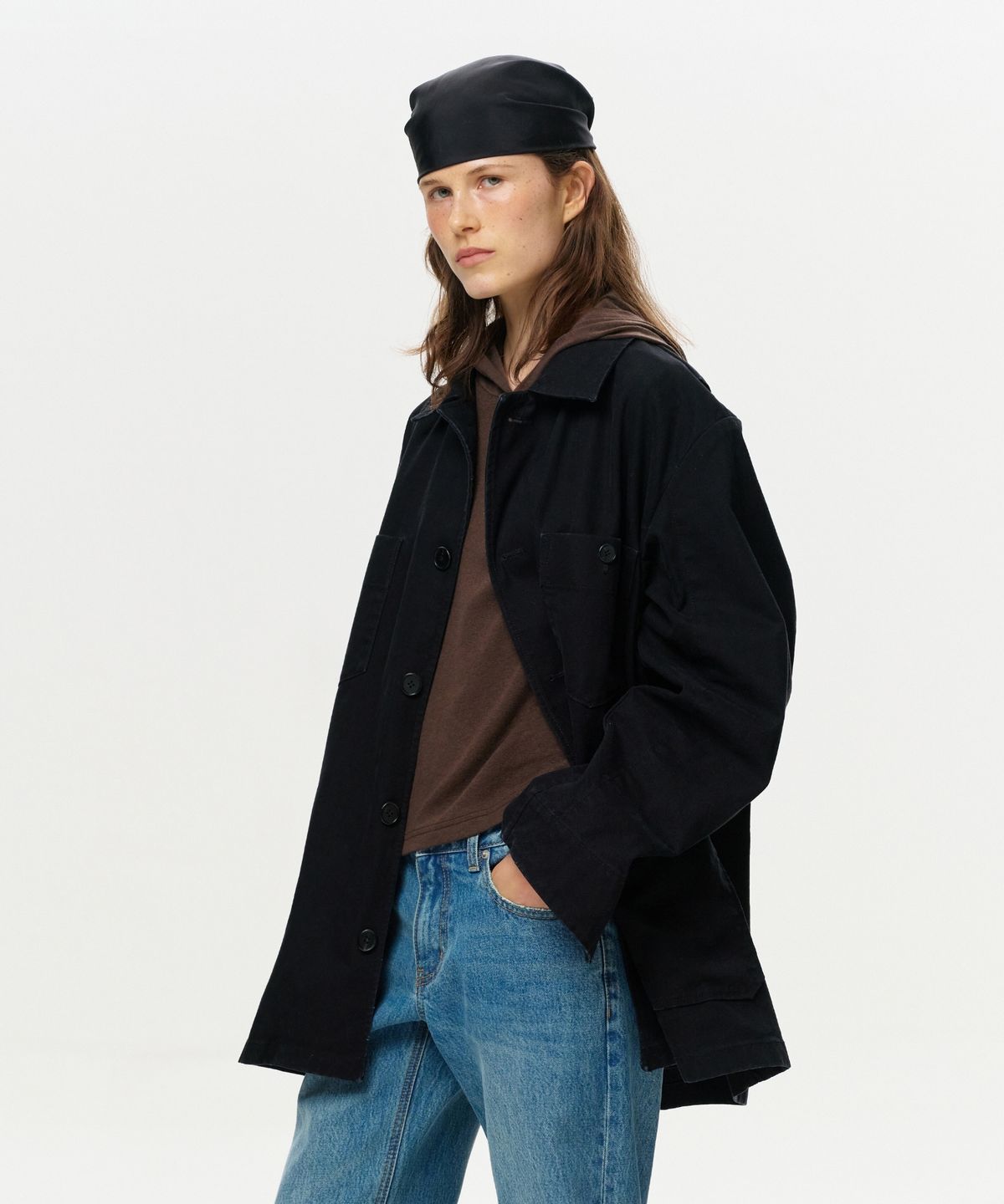 이알에이(ERA) UNISEX ERA WASHED WORK JACKET - VINTAGE BLACK
