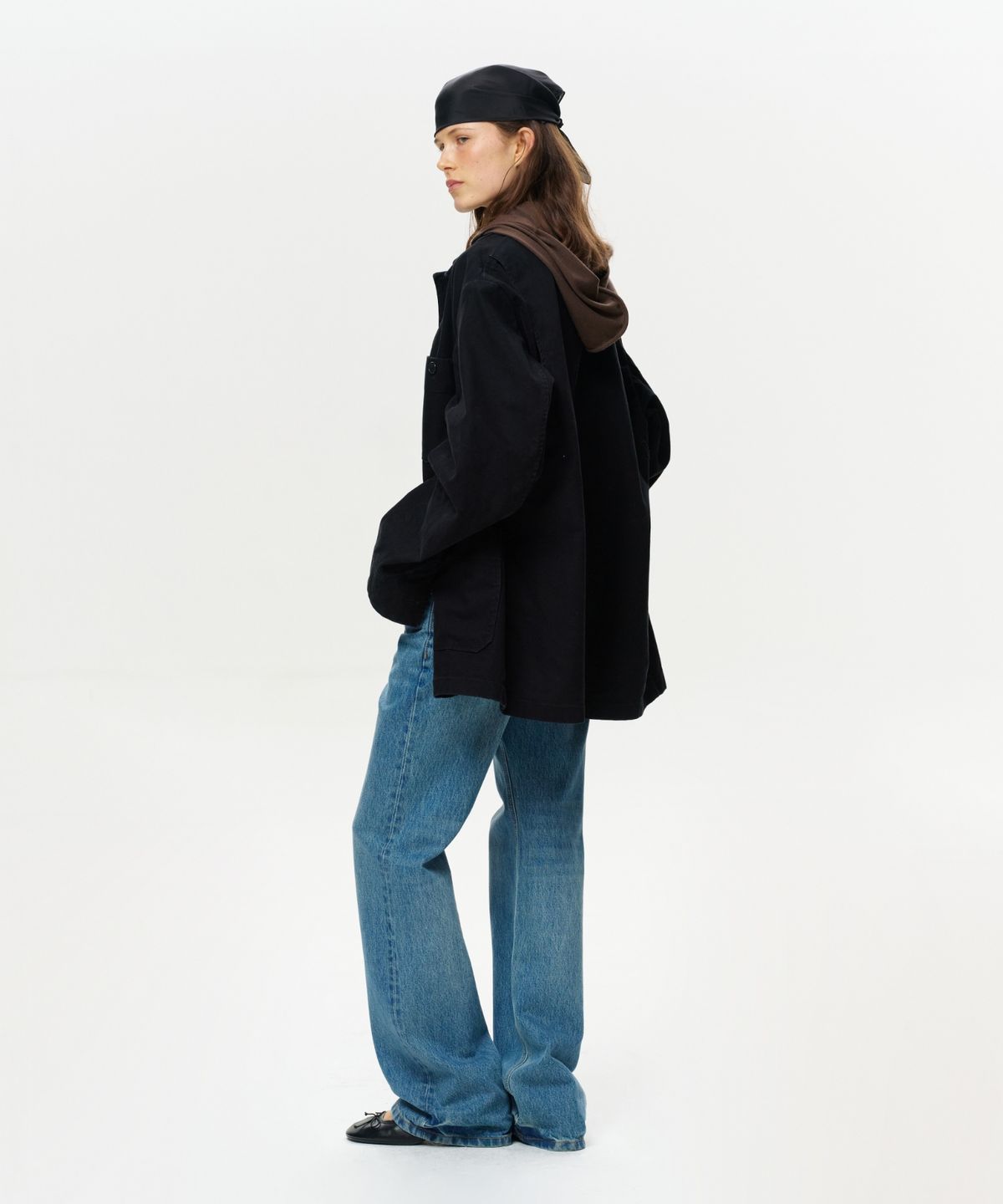 이알에이(ERA) UNISEX ERA WASHED WORK JACKET - VINTAGE BLACK