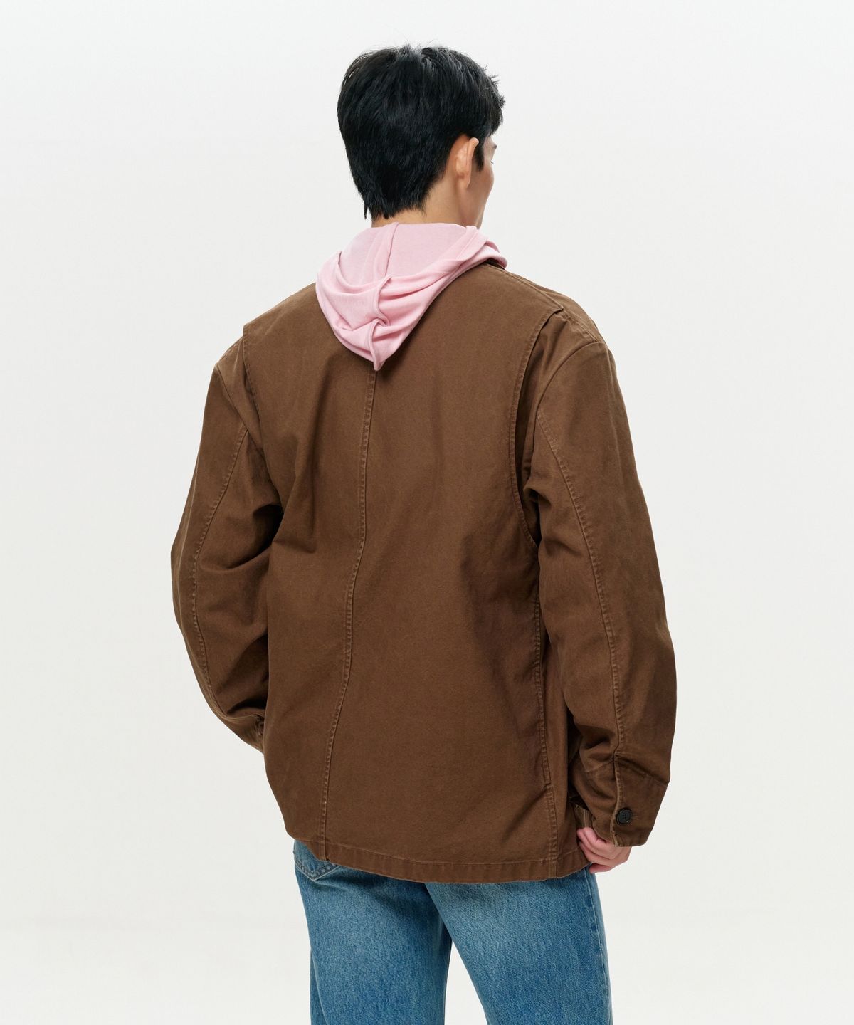 이알에이(ERA) UNISEX ERA WASHED WORK JACKET - VINTAGE BROWN
