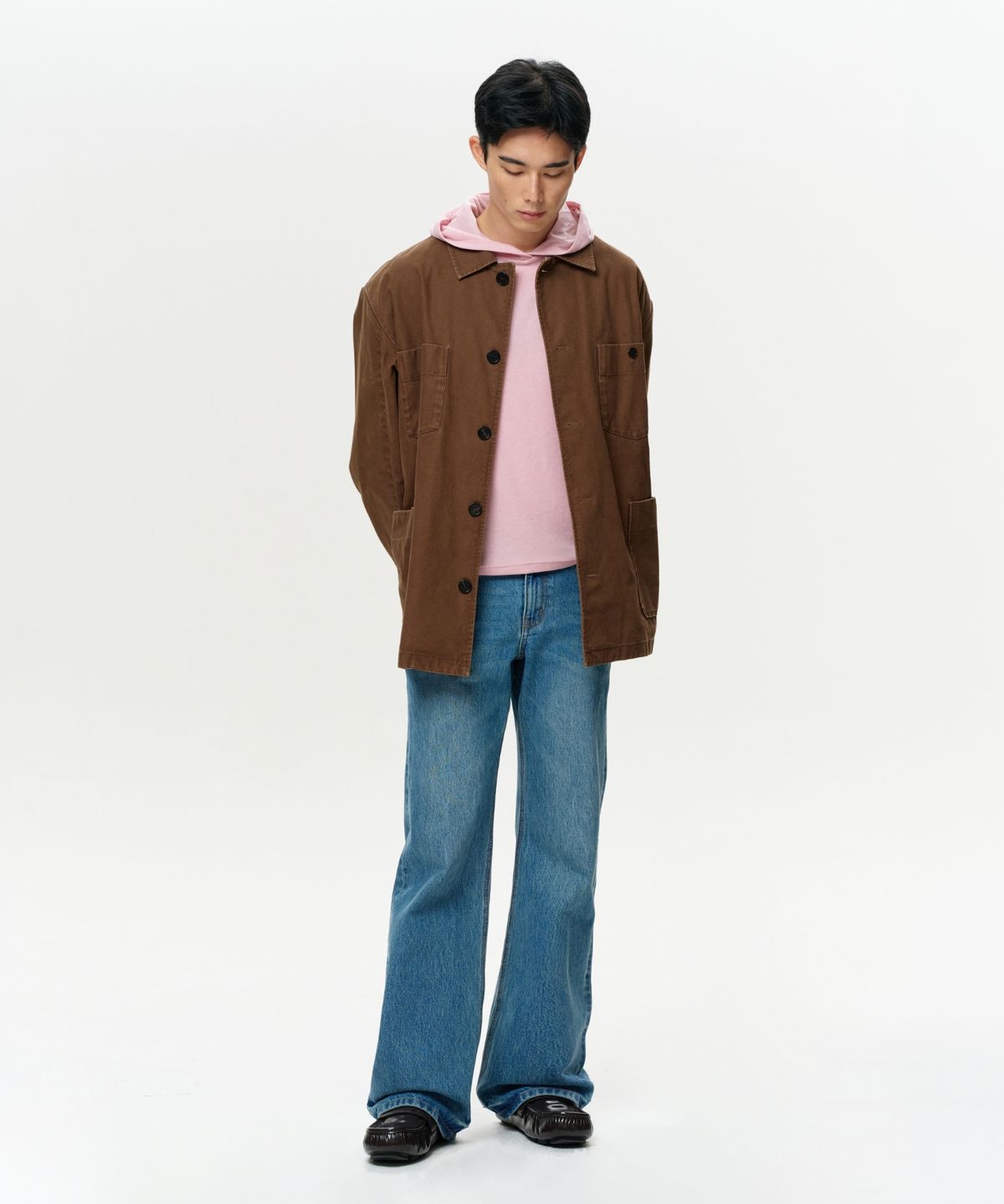 이알에이(ERA) UNISEX ERA WASHED WORK JACKET - VINTAGE BROWN