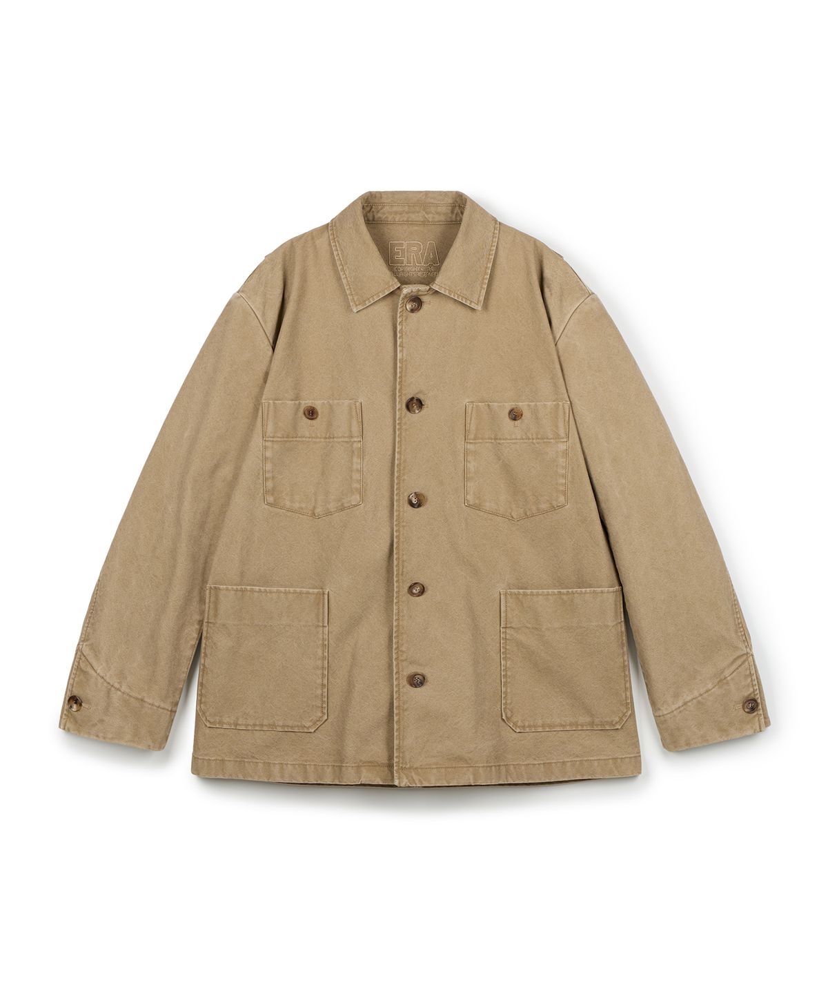 이알에이(ERA) UNISEX ERA WASHED WORK JACKET - VINTAGE BEIGE
