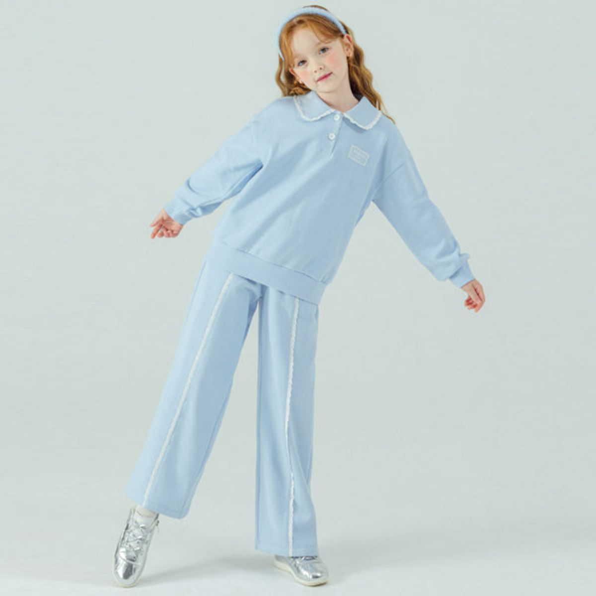 아이러브제이(I LOVE J) 리피 레이스 카라 기모 상하 SET JXWSE07
