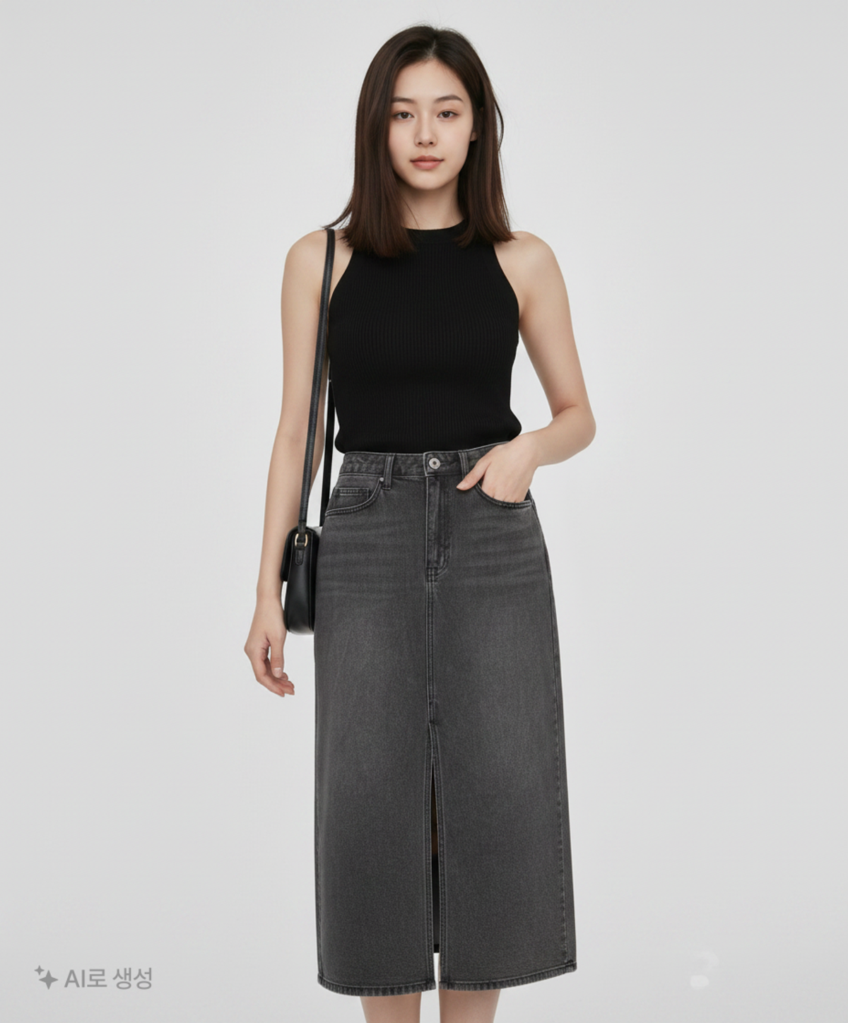 무신사 스탠다드(MUSINSA STANDARD) 롱스커트 L