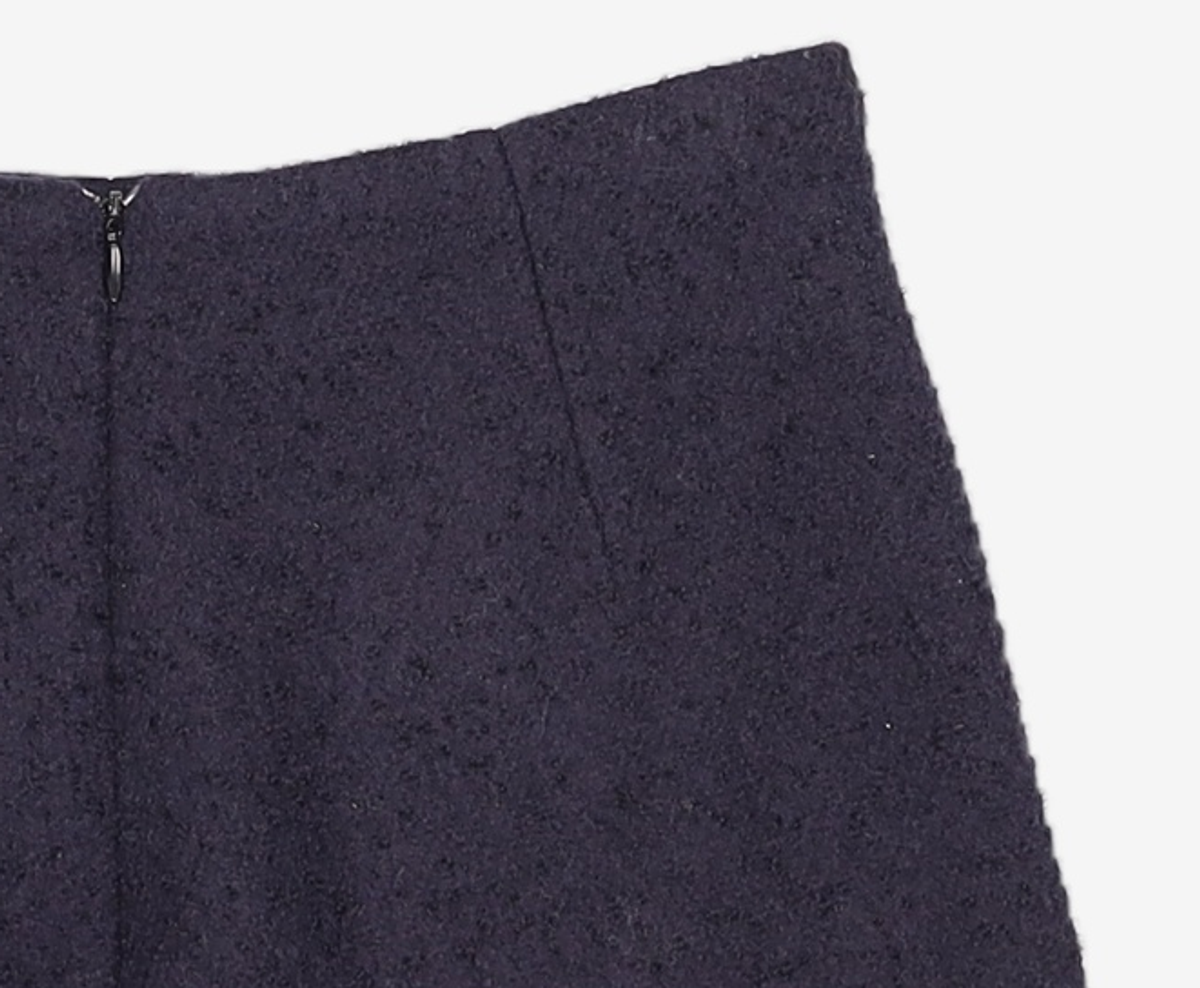 몽돌(MONGDOL) 울 블렌드 트위드 미니 스커트 네이비 MDSK029NAVY S