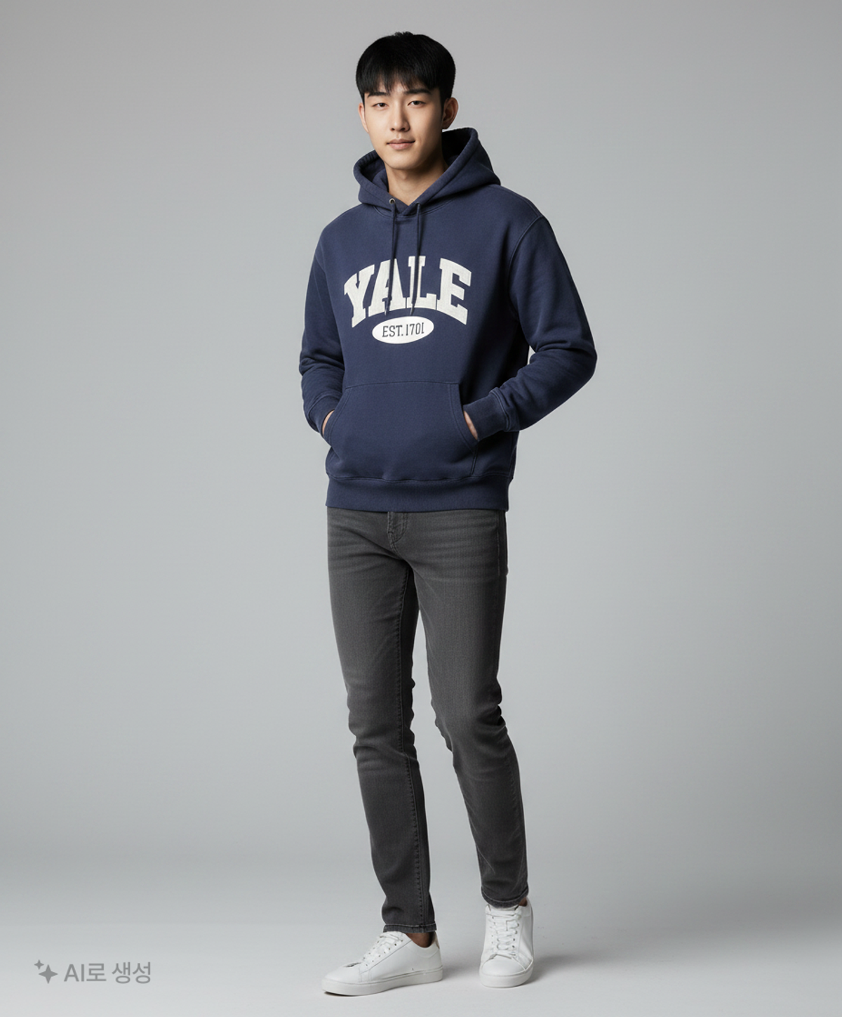 예일(YALE) 후드 티셔츠 L