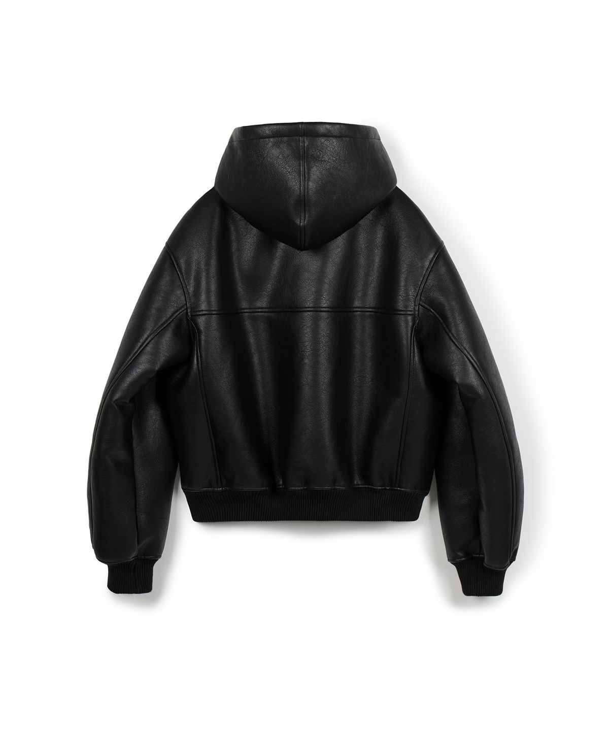 이알에이(ERA) UNISEX ERA FAUX SHEARLING HOODED JACKET - BLACK