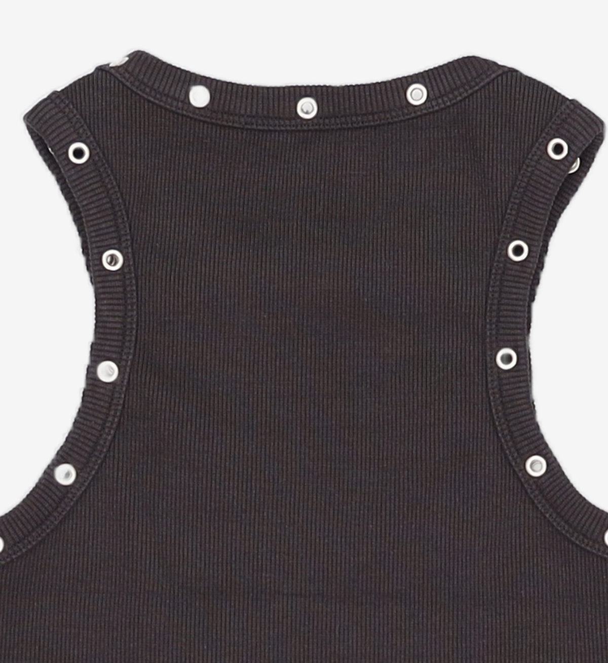 뚜오미오(TUOMIO) PIERCED TANK TOP [BLACK] 1