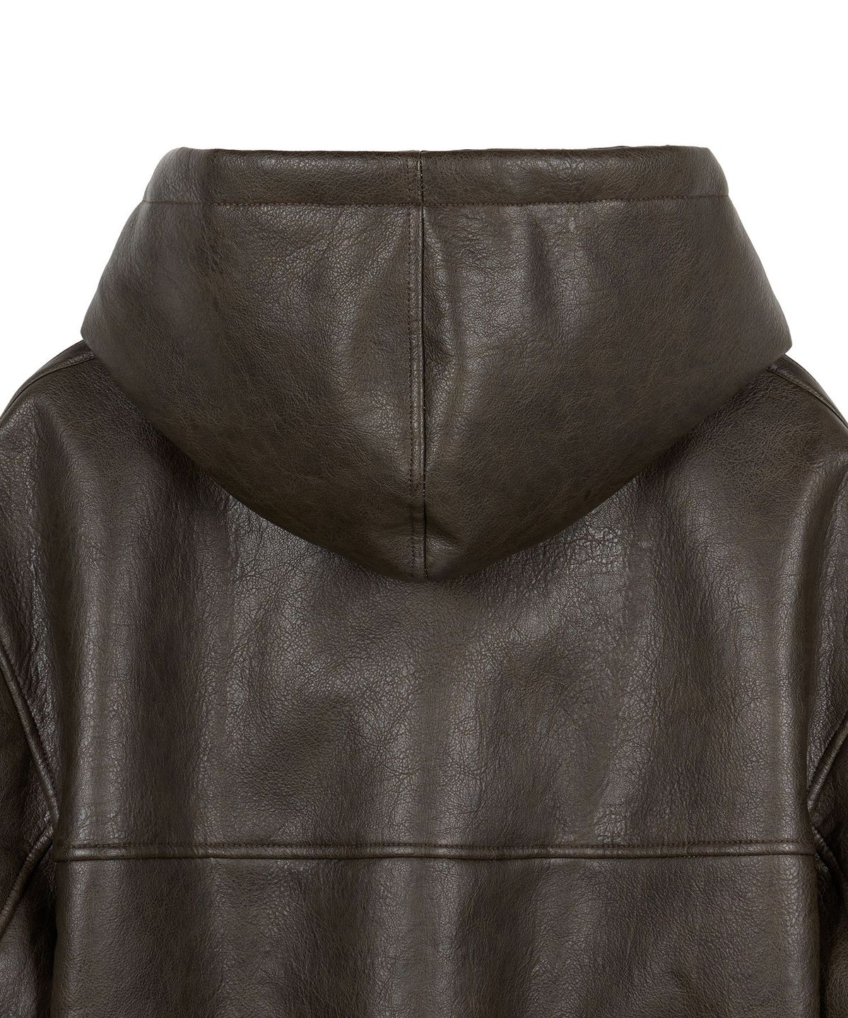 이알에이(ERA) UNISEX ERA FAUX SHEARLING HOODED JACKET - BROWN