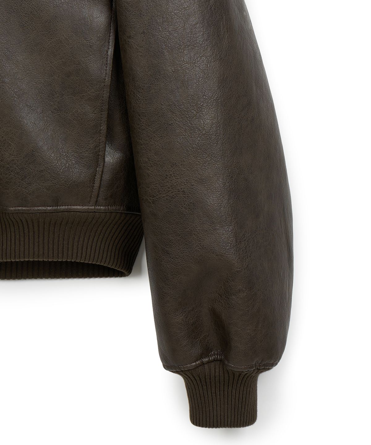 이알에이(ERA) UNISEX ERA FAUX SHEARLING HOODED JACKET - BROWN