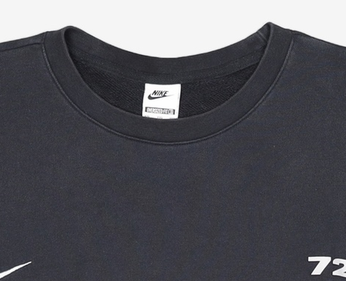 나이키(NIKE) 클럽 오버사이즈 크루넥 스웨트셔츠 M - 블랙:울프 그레이 / HQ2962-010 XXL