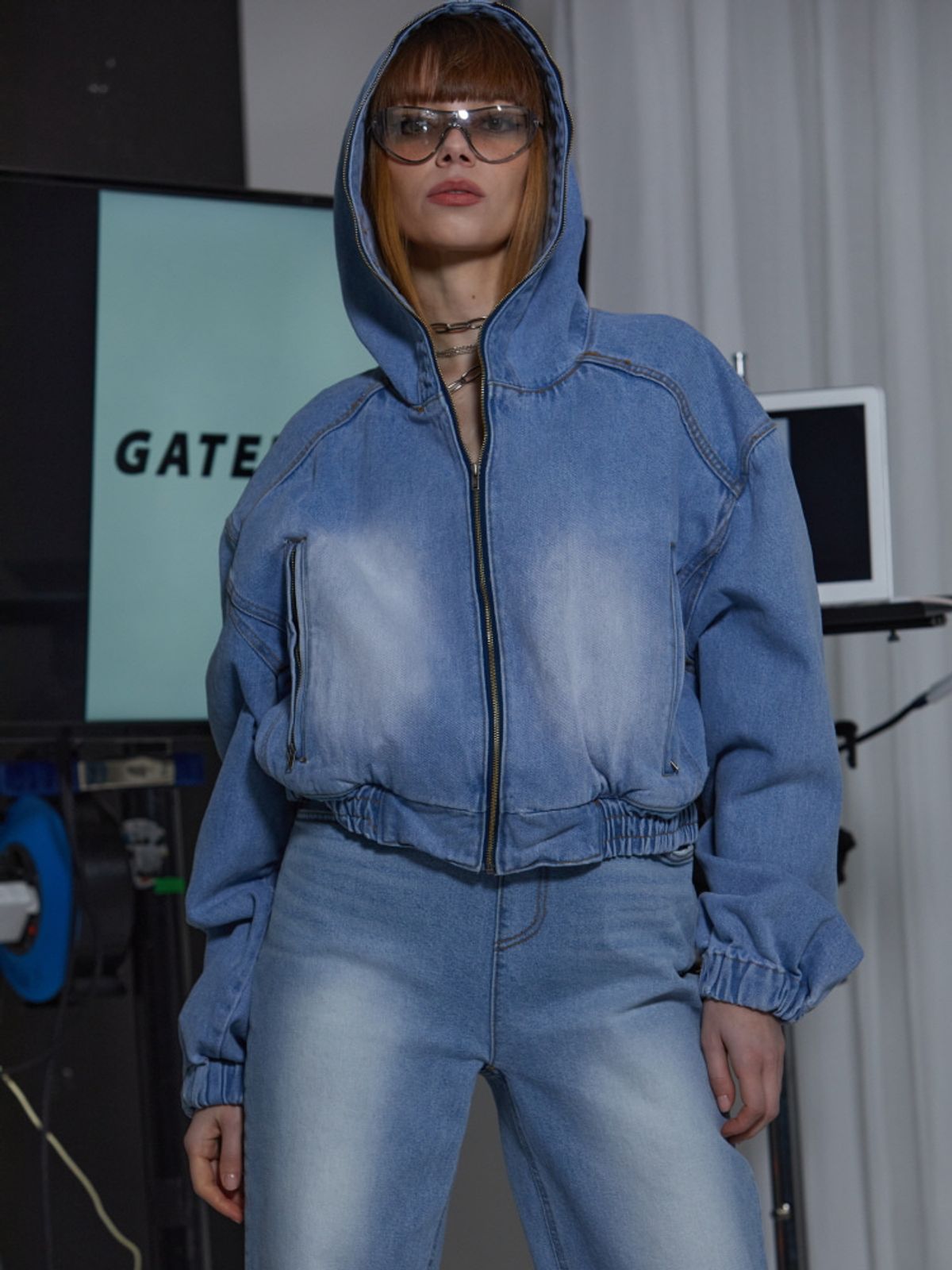 게이트리스(GATELESS) ZIPPER HOOD JACKET