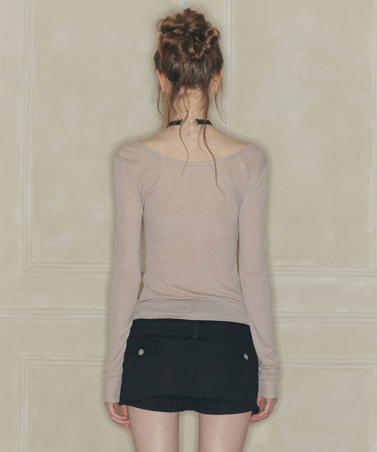 페인오어플레져(PAINORPLEASURE) DUSK GRAPHIC TEE beige