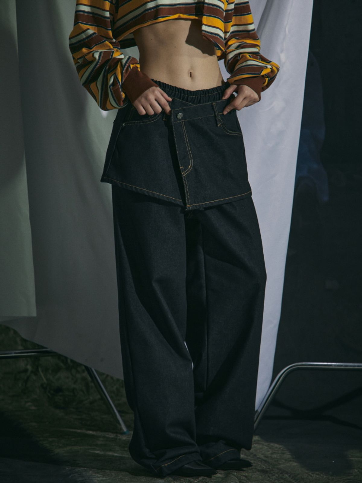게이트리스(GATELESS) SKIRT DENIM