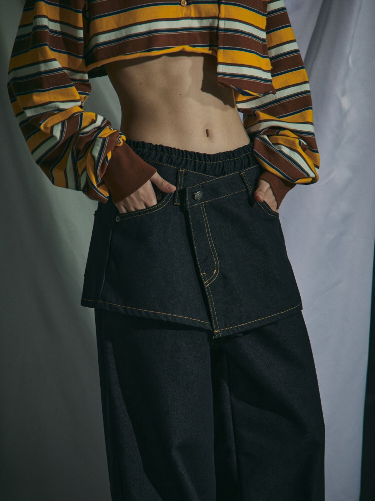 게이트리스(GATELESS) SKIRT DENIM