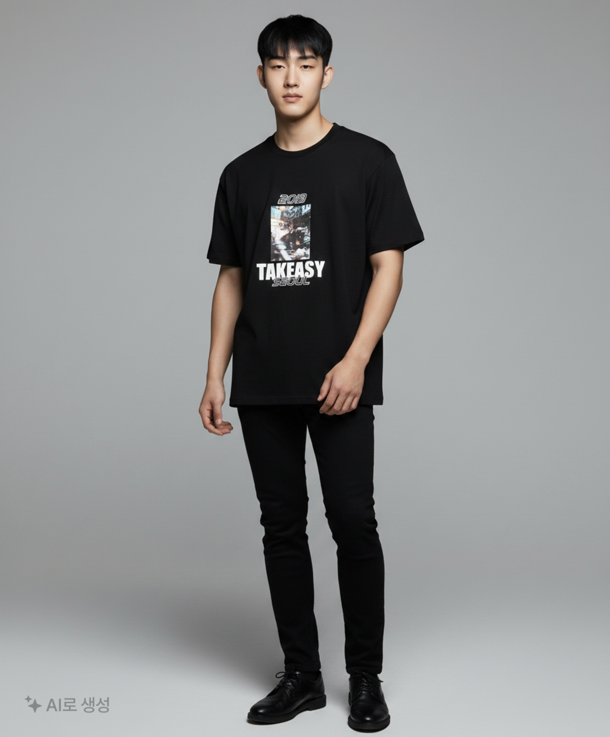 테이크이지(TAKEASY) 반소매 티셔츠 L
