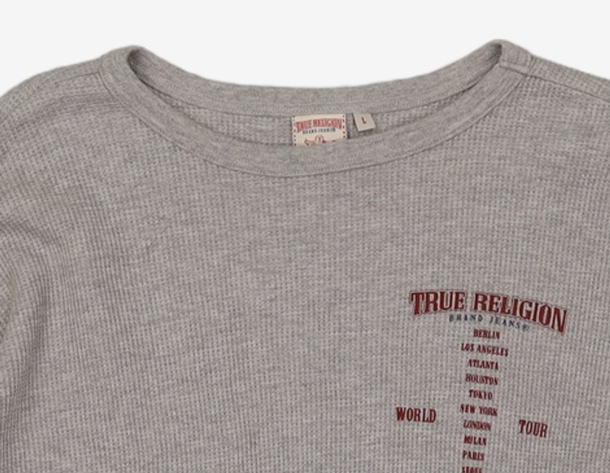 트루릴리젼(TRUERELIGION) WORLD TOUR WAFFLE LONG SLEEVE_NAVY L