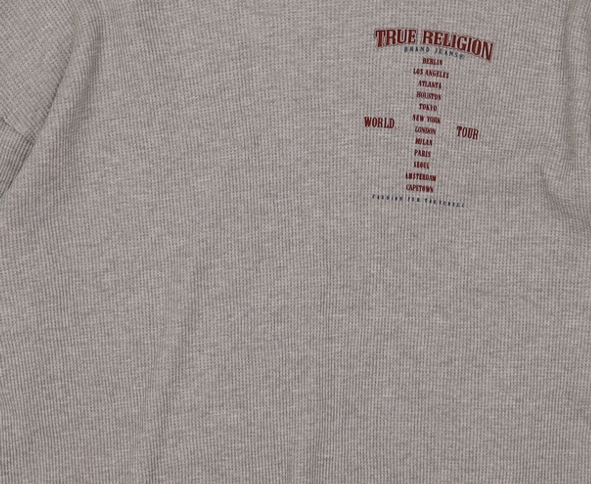 트루릴리젼(TRUERELIGION) WORLD TOUR WAFFLE LONG SLEEVE_NAVY L