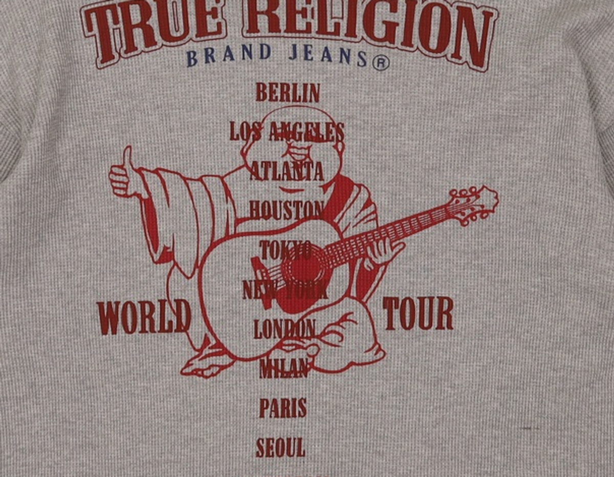 트루릴리젼(TRUERELIGION) WORLD TOUR WAFFLE LONG SLEEVE_NAVY L
