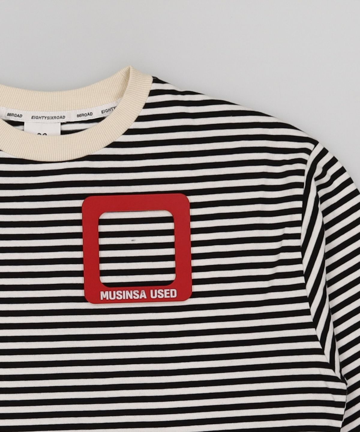 86로드(86ROAD) 2809 Stripe t-shirt(Black) M