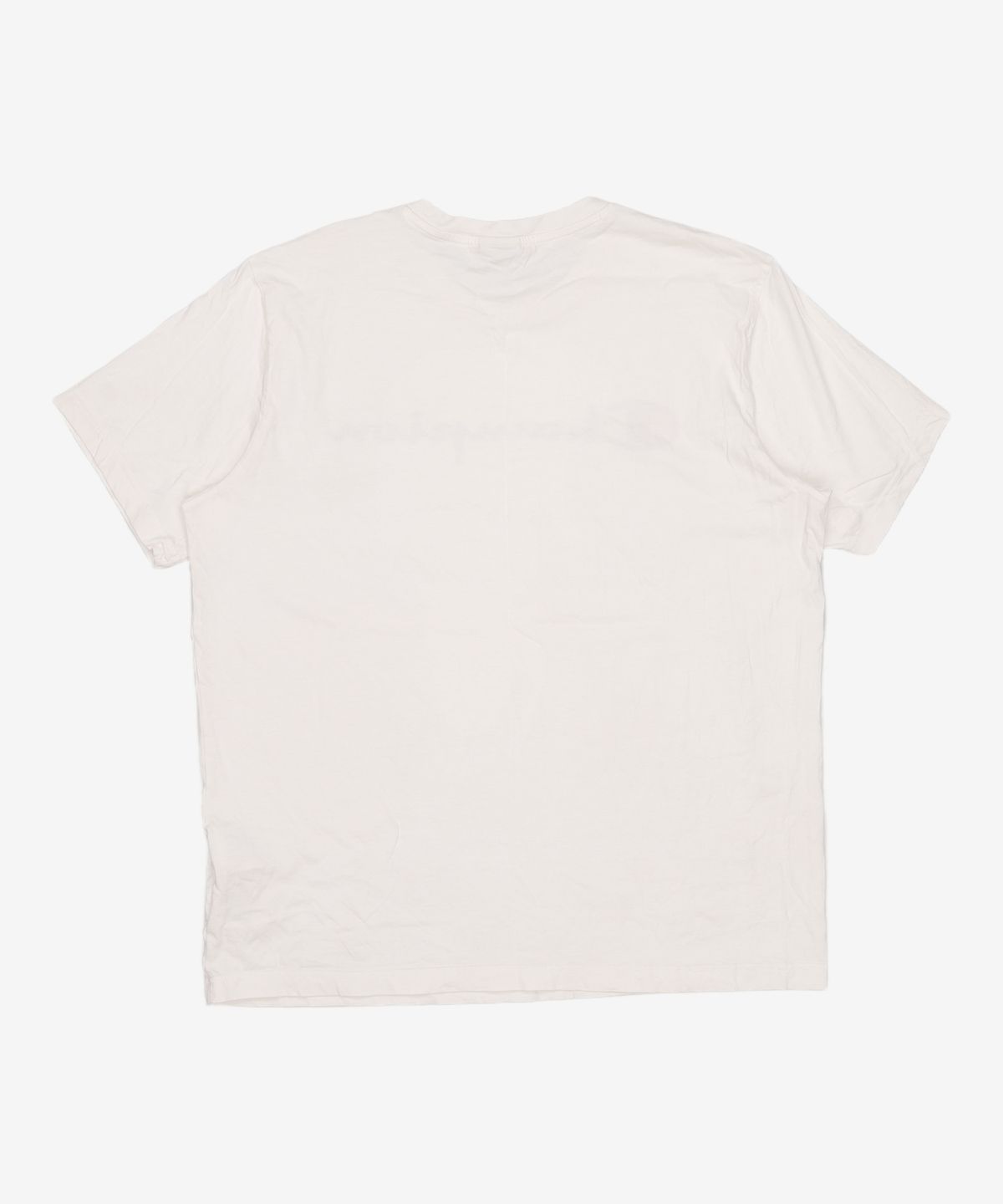 챔피온(CHAMPION) 빅 스크립트 로고 코튼 반팔 티셔츠 White XL