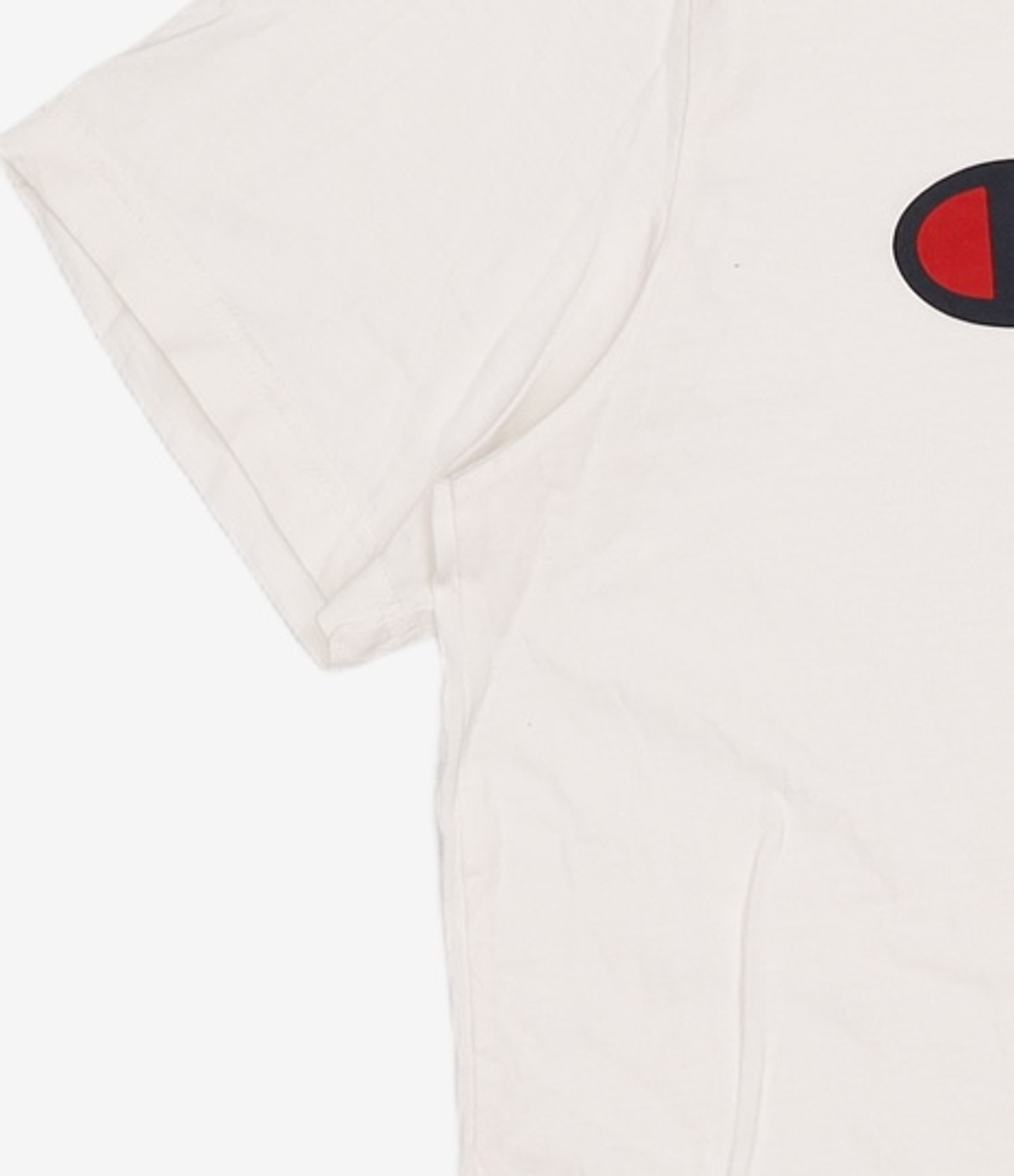 챔피온(CHAMPION) 빅 스크립트 로고 코튼 반팔 티셔츠 White XL