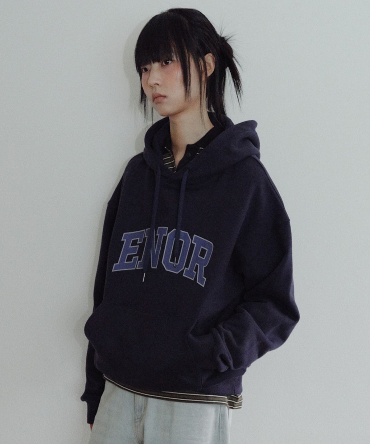 엔오르 스튜디오(ENOR STUDIO) [CORE] ENOR CORE HOODIE - NAVY